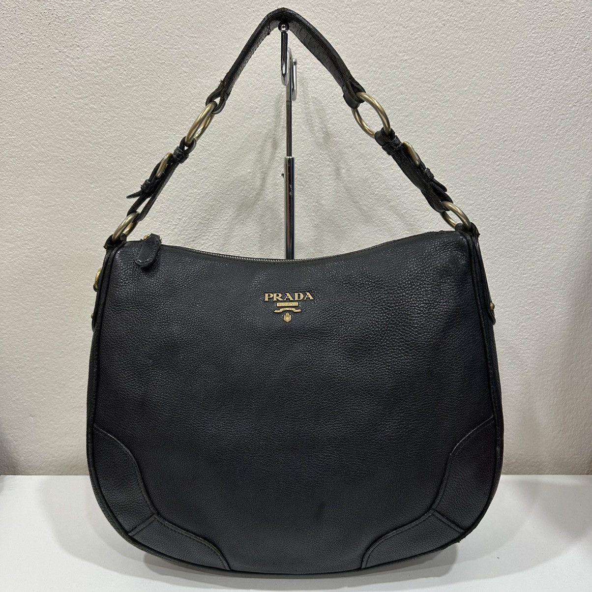 Prada PRADA VITELLO DAINO LEATHER SHOULDER BAG Size ONE SIZE - 2 Thumbnail