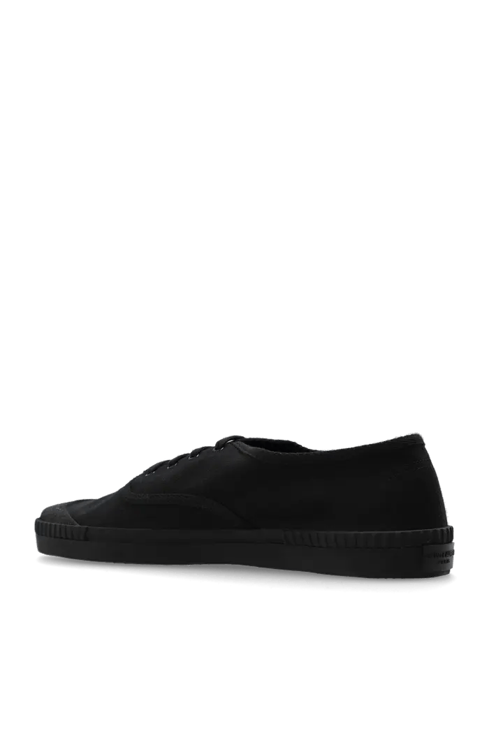 Saint Laurent Paris o1b1hav110526 776199 Wes Low-Top Sneakers in Canvas in Black Size US 7.5 / EU 40-41 - 5 Thumbnail