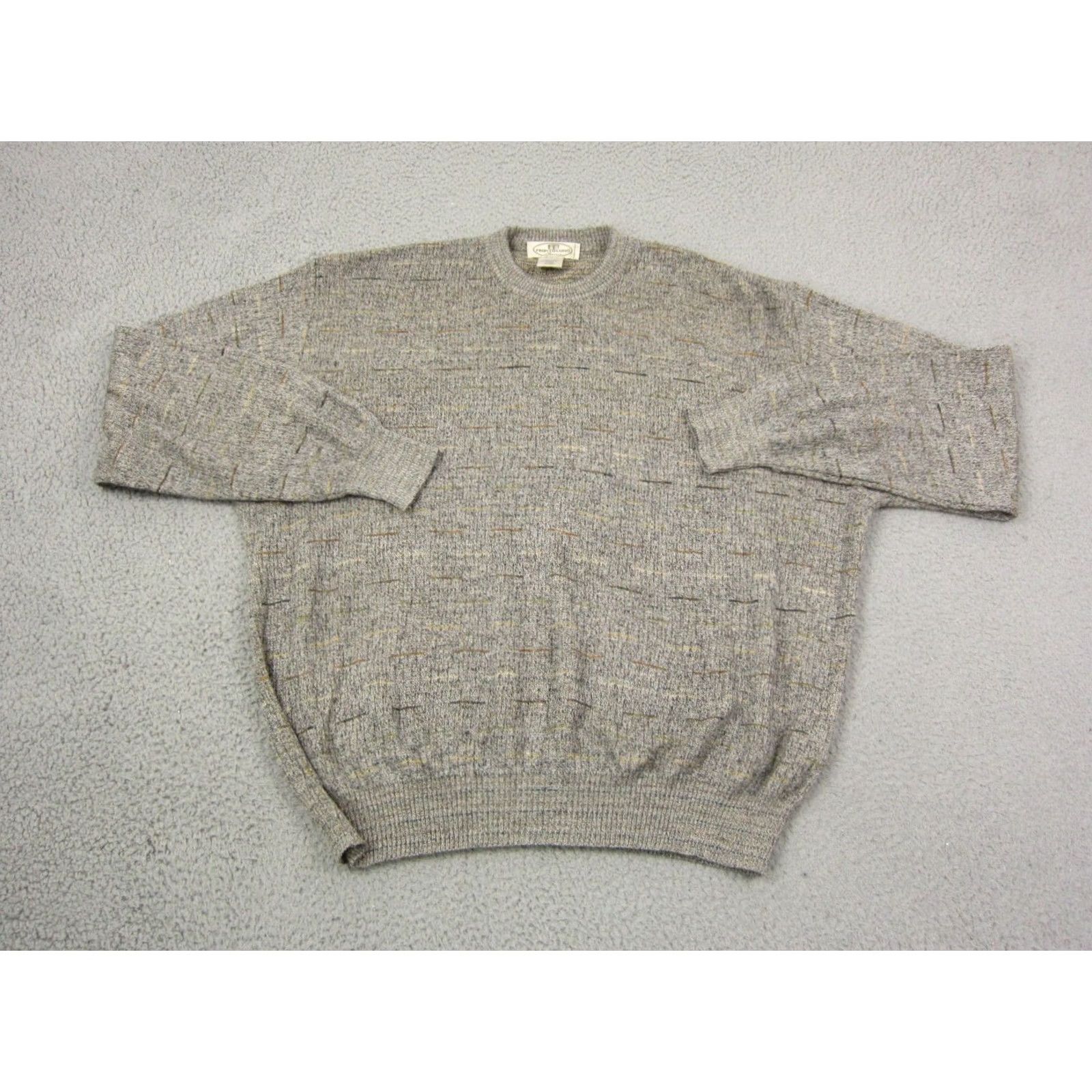 Pronto Uomo VINTAGE Pronto Uomo Sweater Mens L Brown Fleck Geometric Knit Made Italy Size US L / EU 52-54 / 3 - 2 Thumbnail