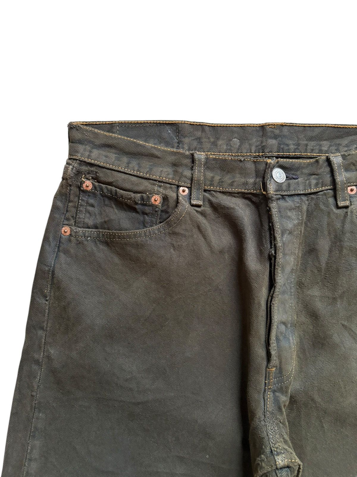 Levi's Vintage 90s Levis 501xx Frayed Jean Shorts Jorts Size US 33 - 5 Thumbnail