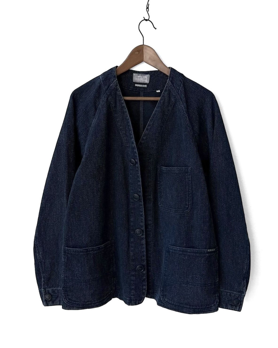 Blue Blue Japan BLUE BLUE INDIGO CHORE JACKET Size US L / EU 52-54 / 3 - 11 Thumbnail