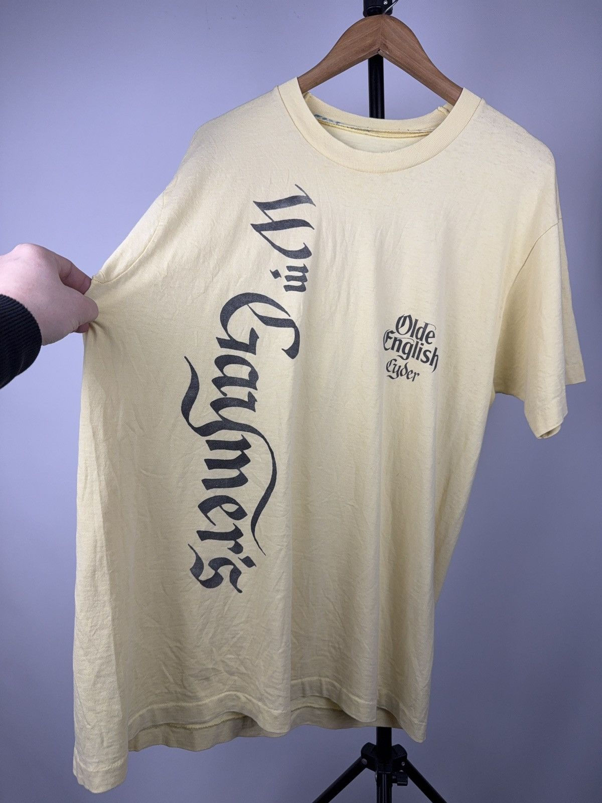 Vintage 90s Retro Gaymer's Olde English Cyder T Shirt Single Stitch Size US L / EU 52-54 / 3 - 5 Thumbnail