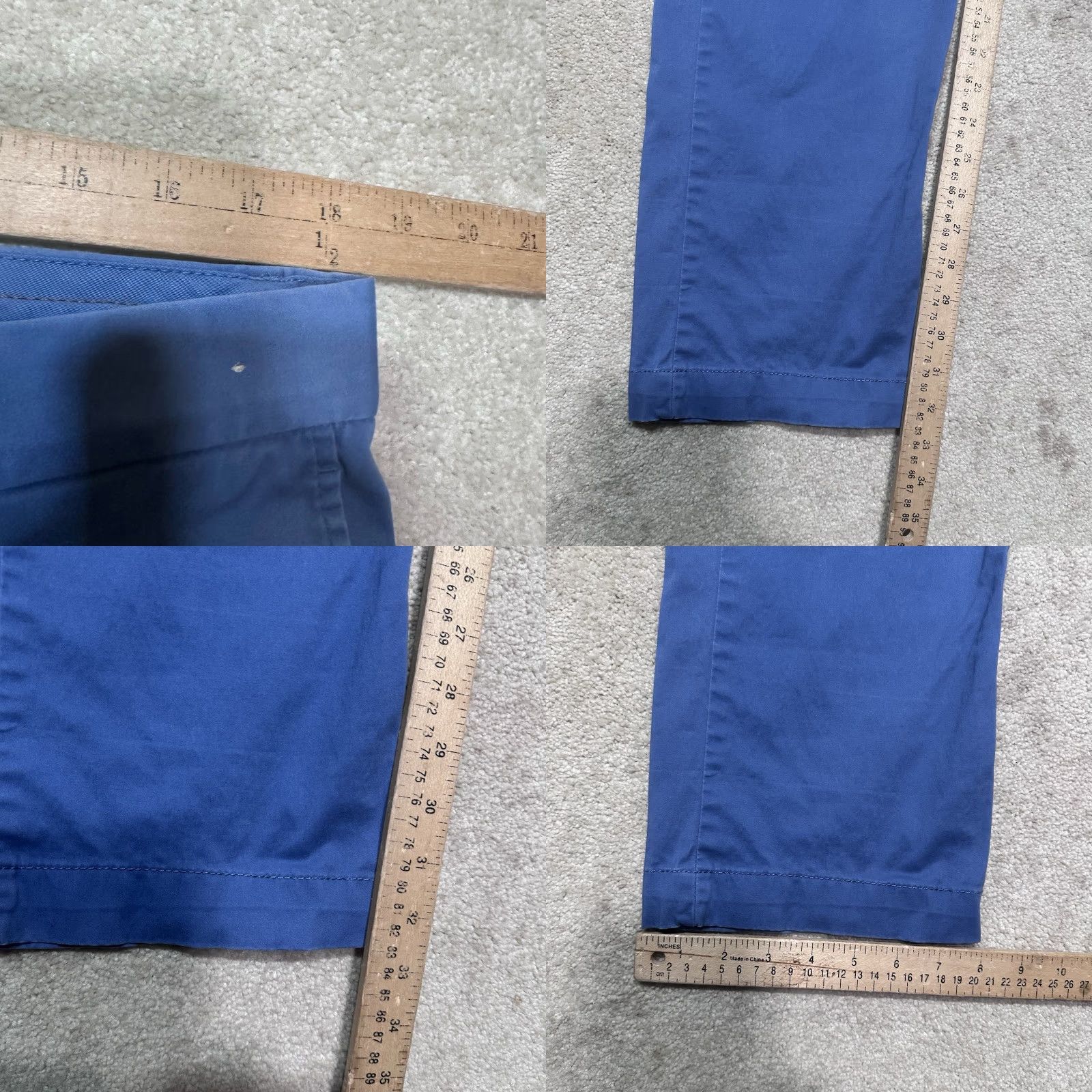 Tommy Bahama Tommy Bahama Chino Pants Mens 35x34 Beach Chino Pants Casual Straight 5-Pocket Cotton Brown Navy Beach 90s Mens Size US 35 - 8 Thumbnail