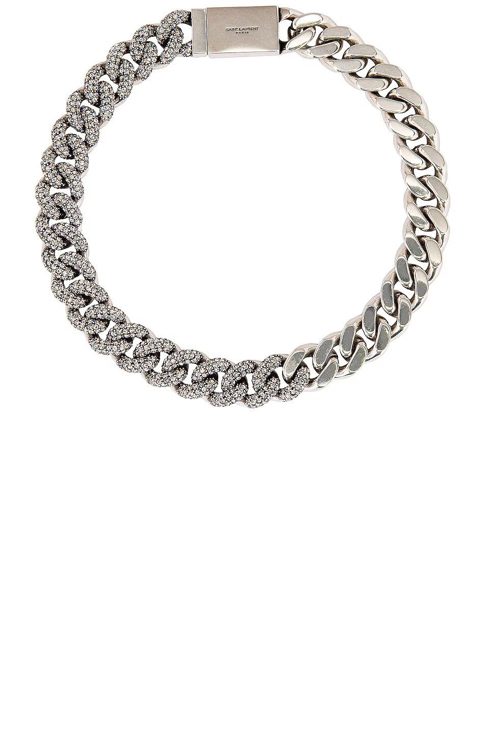 o1bcso1str0525 Size: L /Curb Chain Necklace in Silver