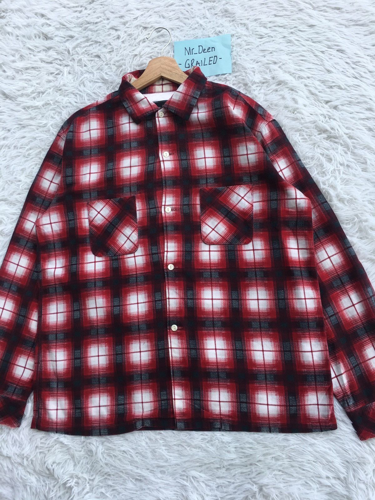 Number (N)ine Rare Number Nine Checkered Flannel Shirt Size US L / EU 52-54 / 3 - 6 Thumbnail
