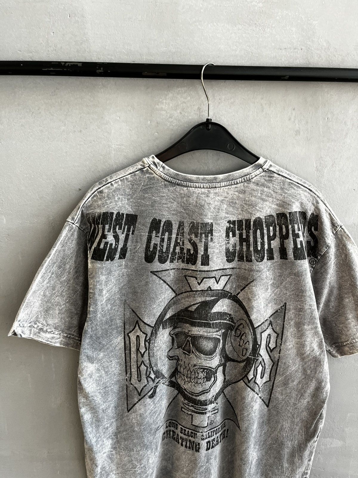West Coast Choppers Choppers West Coast skull distressed T shirt Size US XL / EU 56 / 4 - 7 Thumbnail