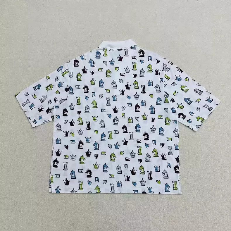 Hermes Hermes Chess Short Sleeve Polo Shirt-2506 Size US XL / EU 56 / 4 - 2 Thumbnail