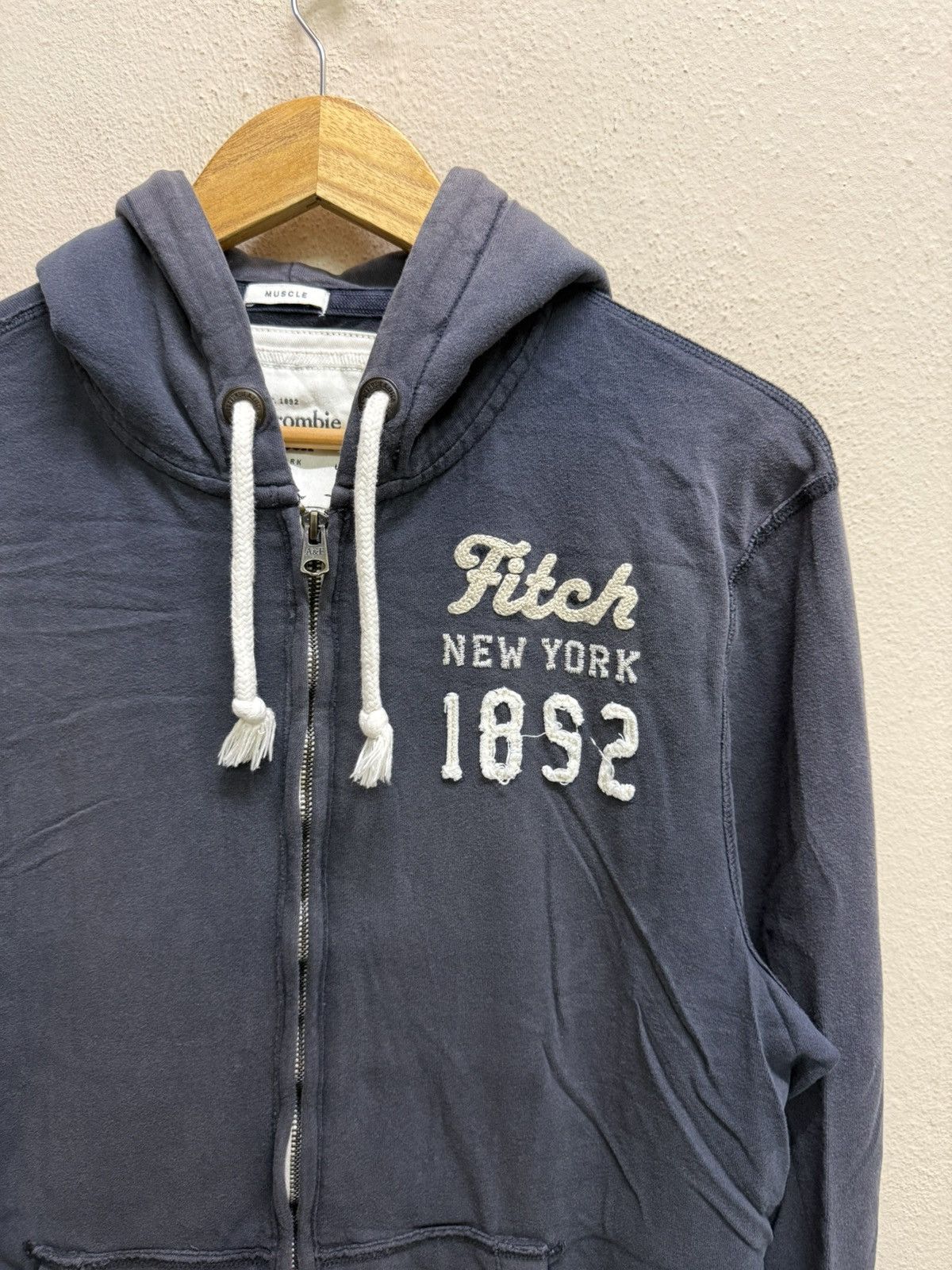 Abercrombie & Fitch Vintage Abercrombie&Fitch Zip Up Swester Hoodie Size US M / EU 48-50 / 2 - 20 Thumbnail