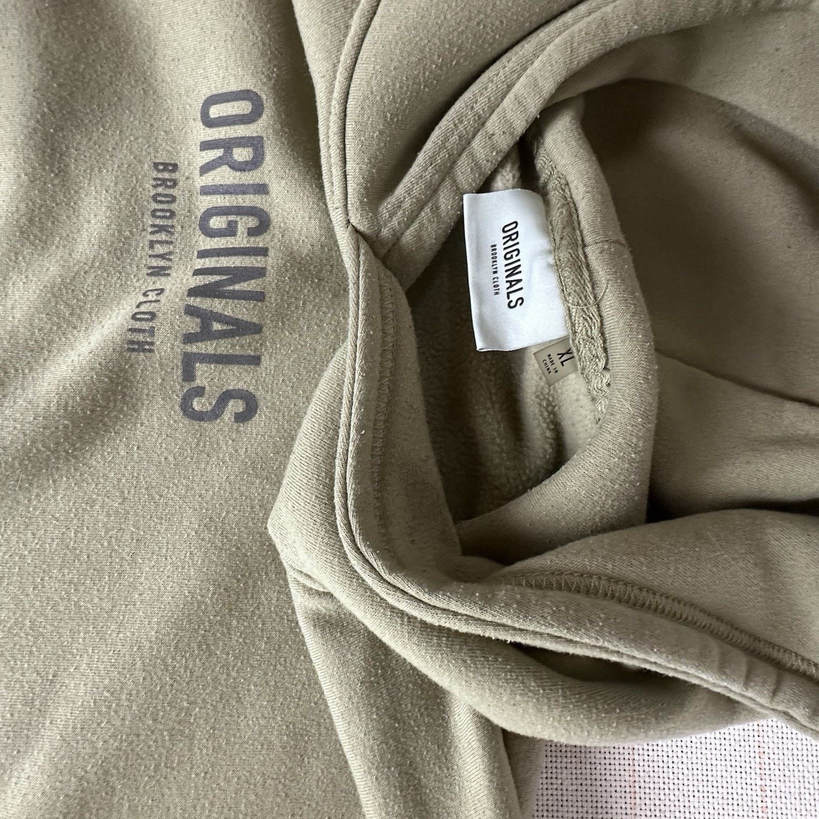 Brooklyn Cloth Originals Brooklyn Cloth Fleece Hoodie Light Olive Green Size US XL / EU 56 / 4 - 5 Thumbnail