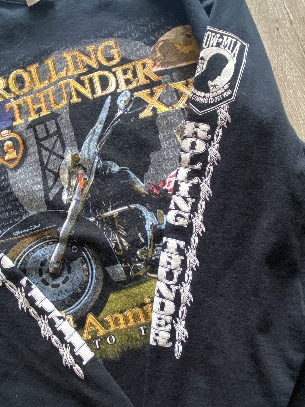 Vintage Vintage Rolling Thunder 20th Anniversary Long Sleeve Tee Size US L / EU 52-54 / 3 - 3 Thumbnail