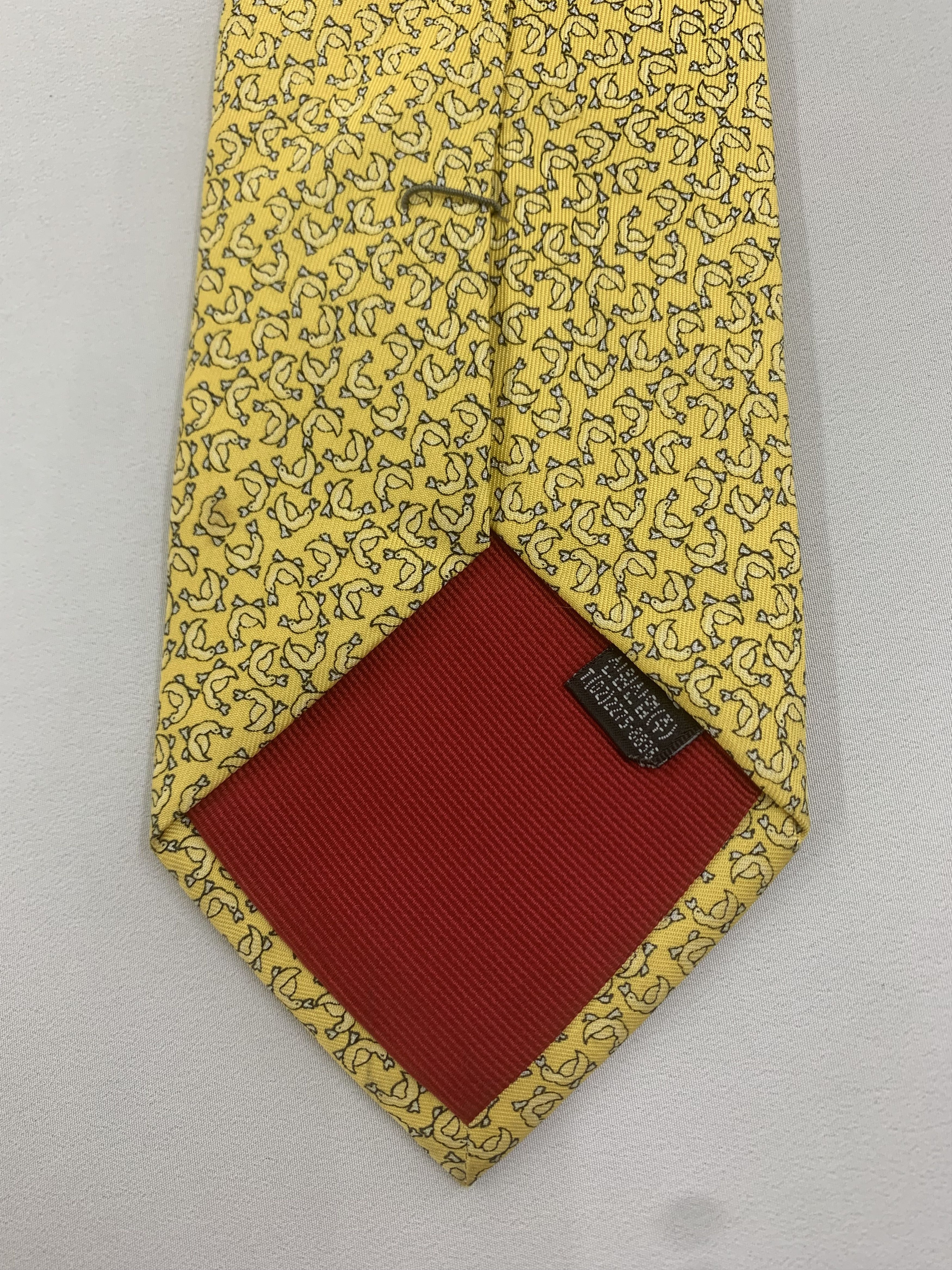 Perry Ellis Perry Ellis silk tie yellow NT1005 Size ONE SIZE - 3 Thumbnail