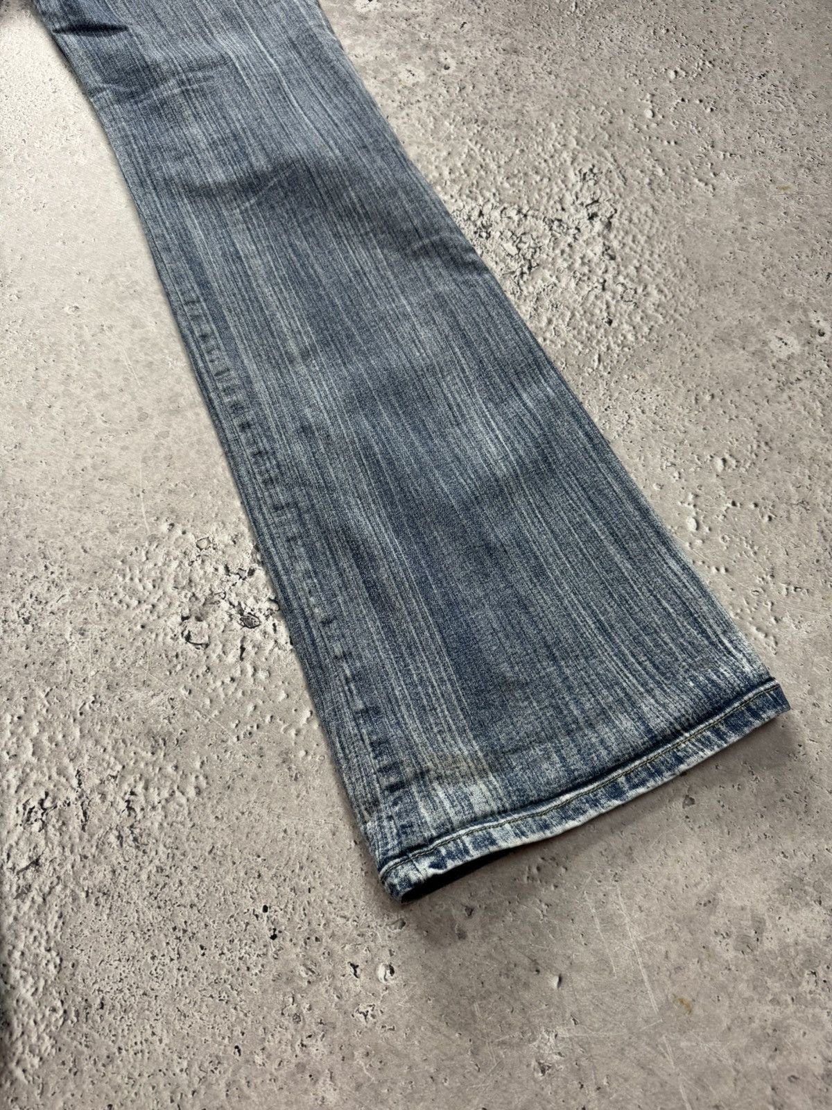 Other Vintage Flared Denim Jeans Women Bootcut Blue Y2K Low Rise Size 28" / US 6 / IT 42 - 15 Thumbnail