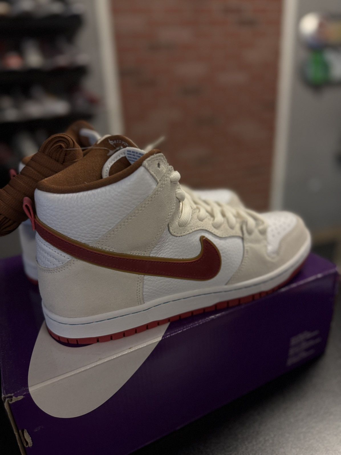 Nike Nike Dunk High Pro Sail Team Crimson 2020 SB CV9499-100 Size US 11 / EU 44 - 3 Thumbnail