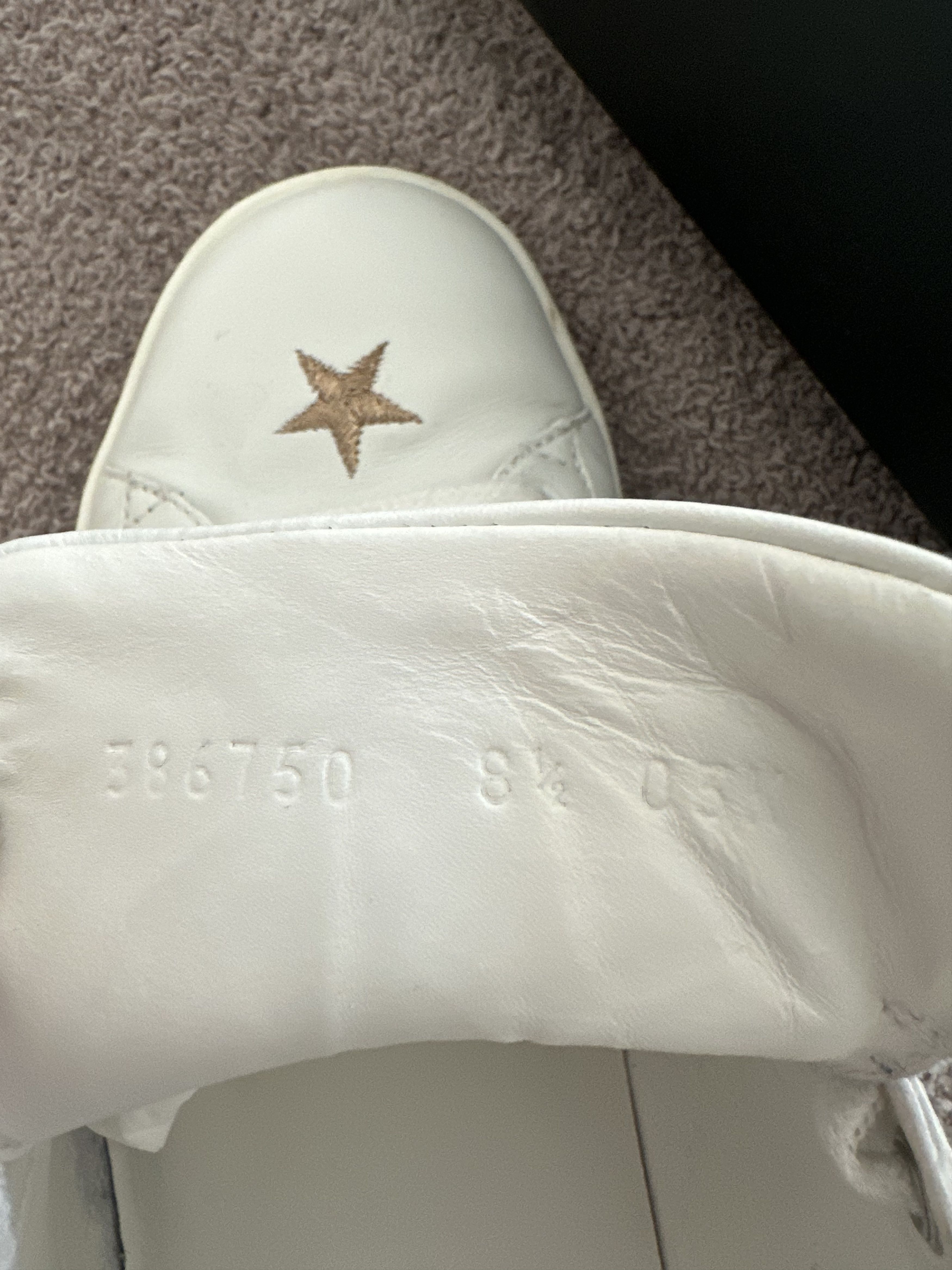 Gucci Ace Stars and Bees Leather Sneaker Size US 8.5 / EU 41-42 - 9 Thumbnail