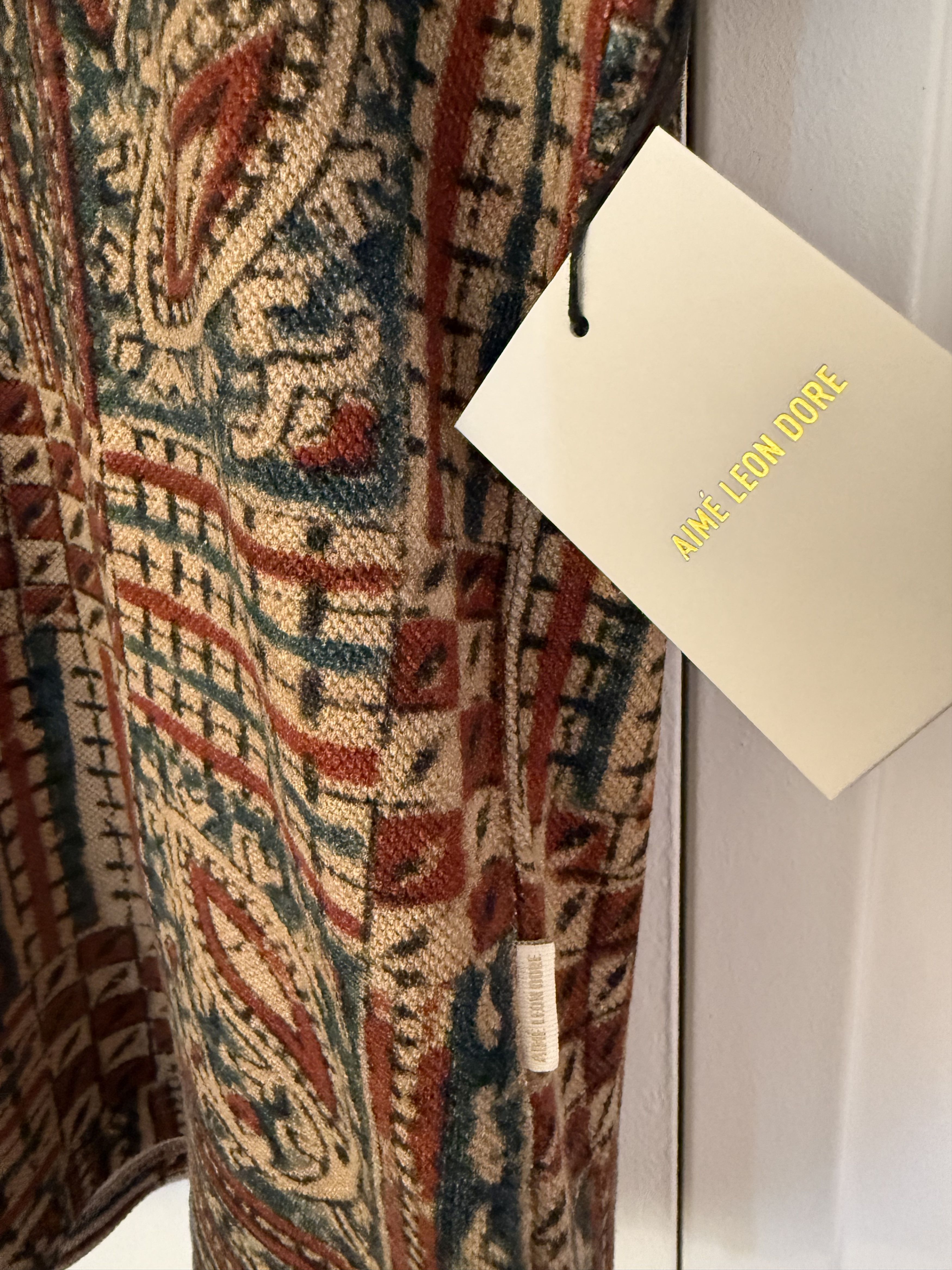 Aime Leon Dore Paisley Printed Piqué Polo Size US XL / EU 56 / 4 - 6 Thumbnail