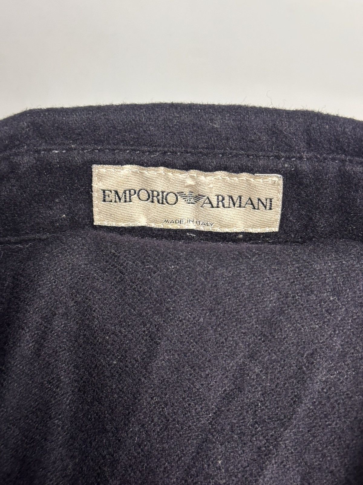 Emporio Armani Emporio Armani Wool Cashmere Button-Up Shirt Jacket Size US M / EU 48-50 / 2 - 13 Thumbnail