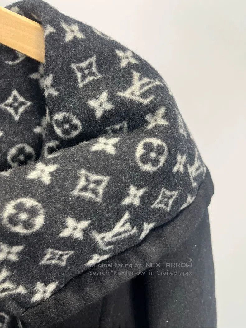 Louis Vuitton LV Black Logo Wool Coat 34. Size US XS / EU 42 / 0 - 3 Thumbnail