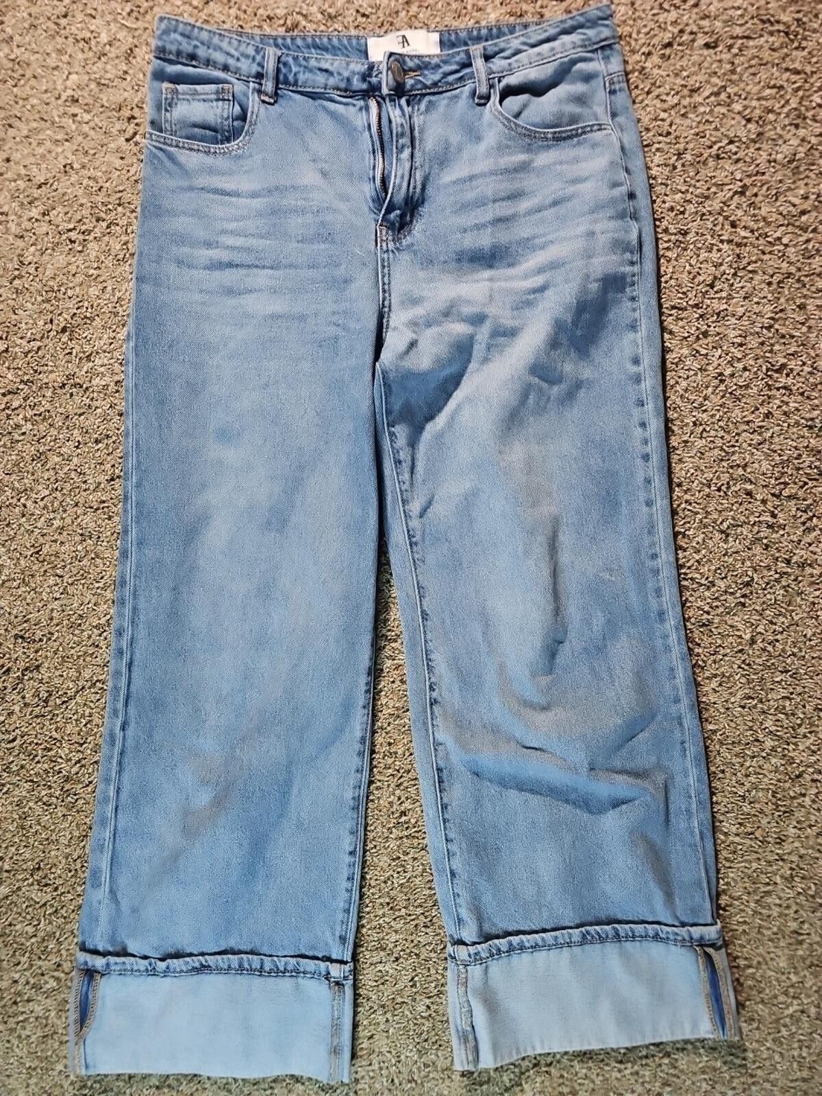 Other Flying Angel 11/30 Cropped Straight Blue Jeans Size 30" / US 8 / IT 44 - 1 Thumbnail