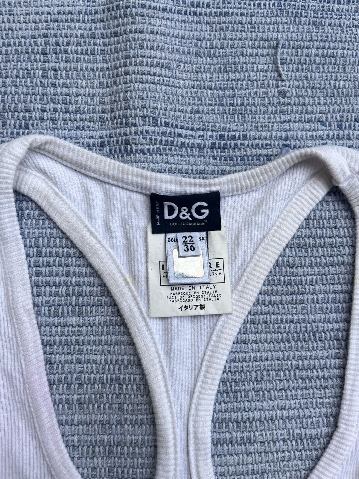 Dolce & Gabbana White tank Size XS / US 0-2 / IT 36-38 - 2 Thumbnail