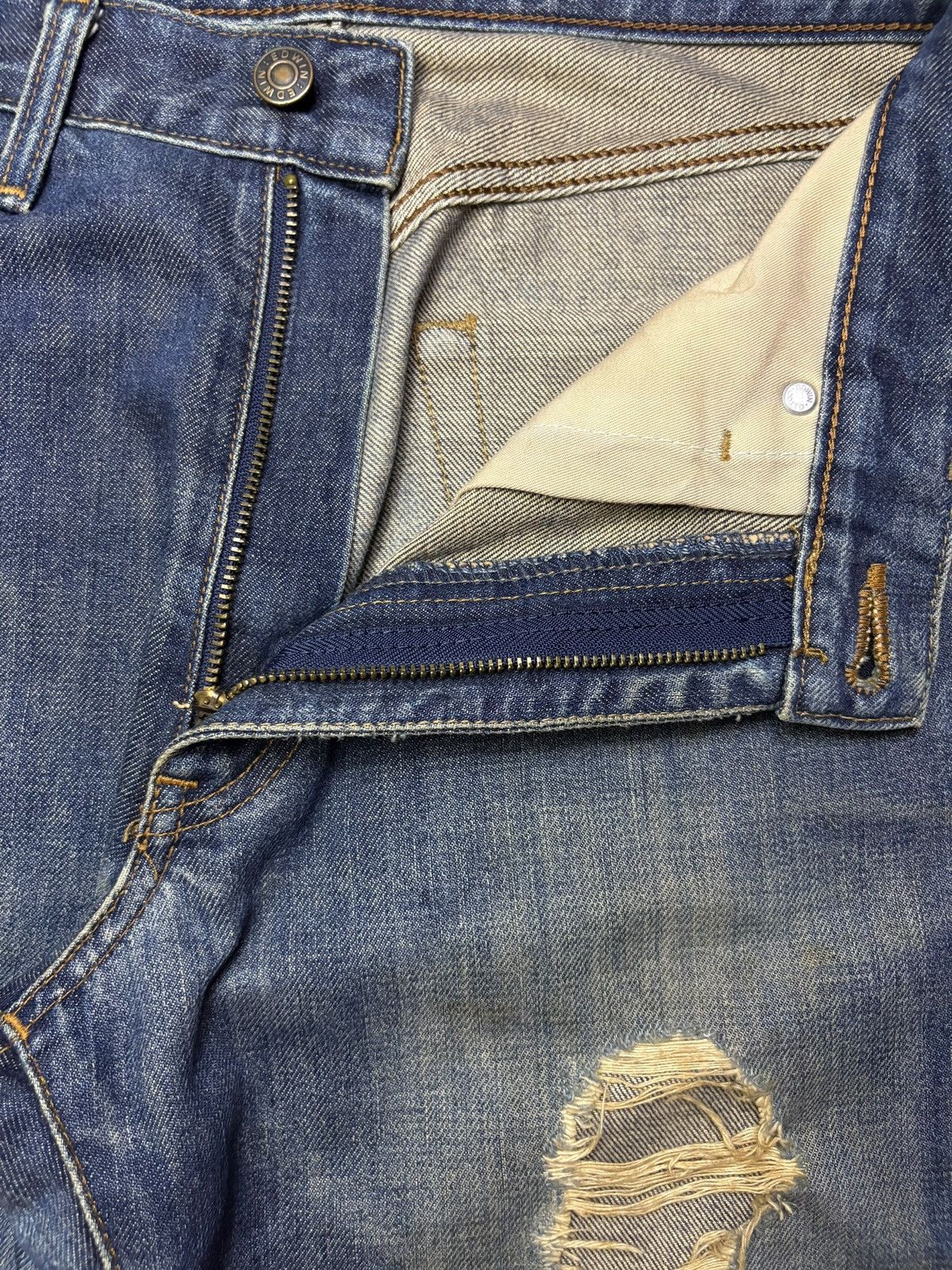 Edwin Vintage Edwin 503 Mud Wash Distressed Loose Jeans Size US 29 - 9 Thumbnail