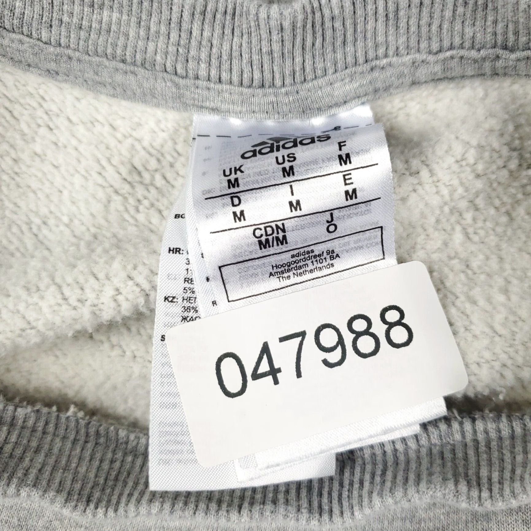 Adidas Adidas Mens Medium Gray Casual Pullover Sweatshirt Size US M / EU 48-50 / 2 - 8 Thumbnail