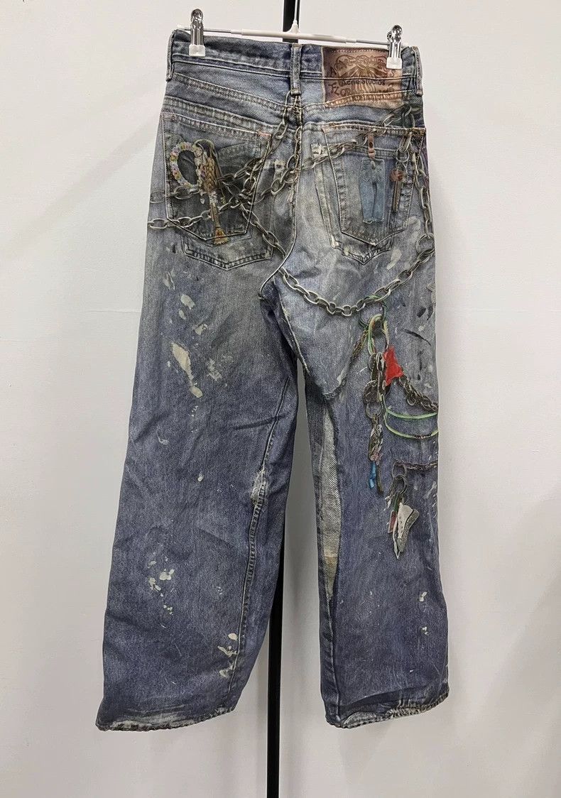 Acne Studios Acne Studios 1981f graffiti heavy industry full print dirty Size US 32 / EU 48 - 2 Thumbnail