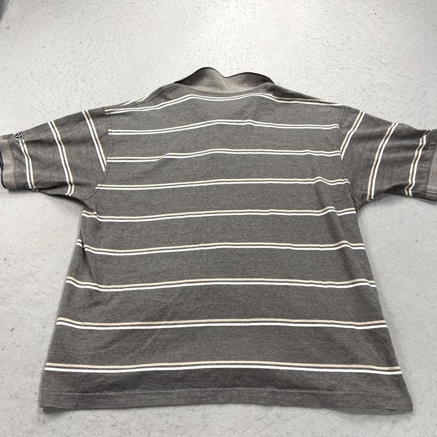 Nike VINTAGE Nike Polo Shirt Mens XL Brown 90s Tiger Woods Golf Striped Polo Shirt Nike Dri-Fit Golf Mens XL Brown 90s Tiger Woods Striped Polo Size US XL / EU 56 / 4 - 6 Thumbnail