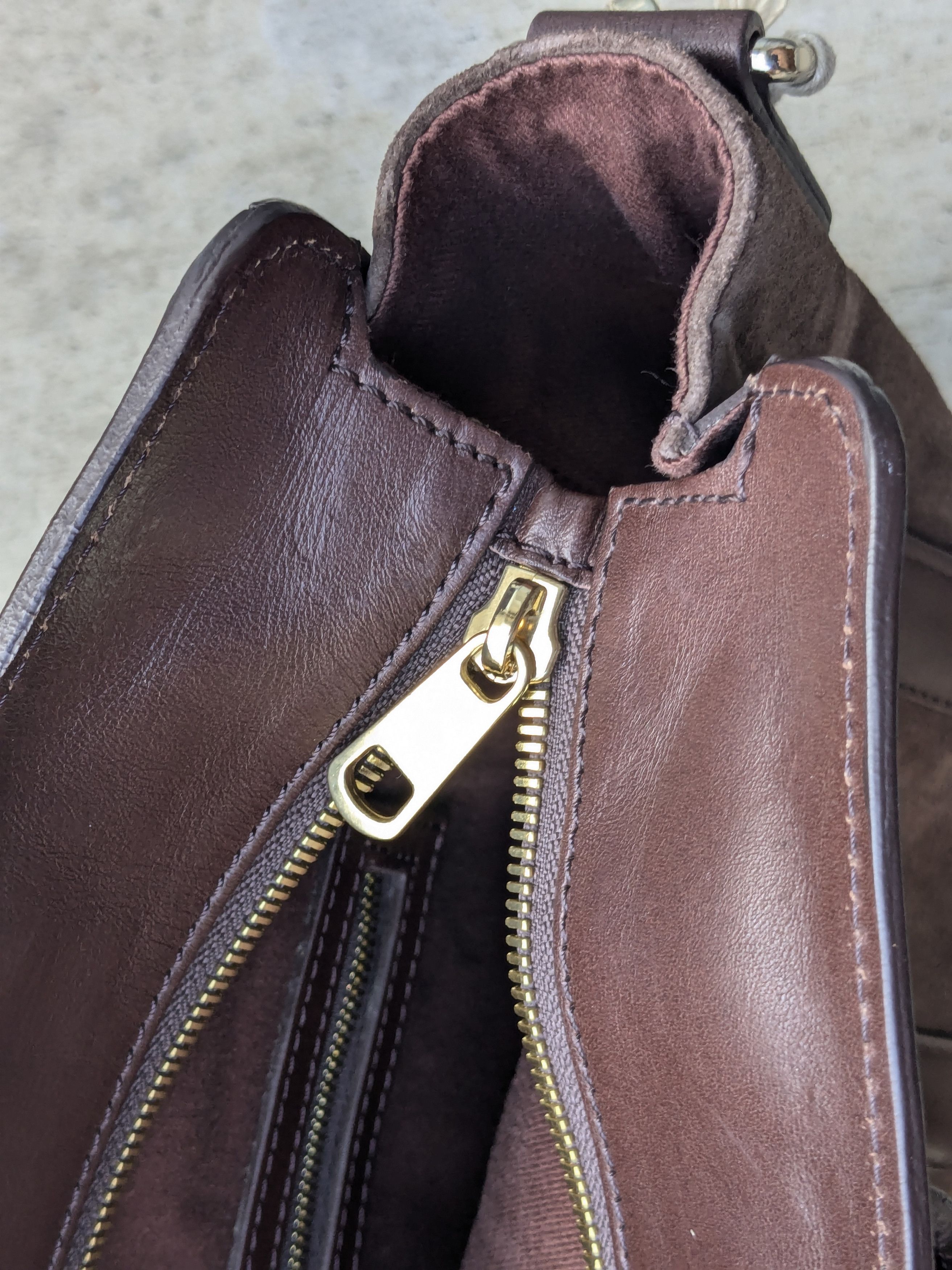 A.P.C. A.P.C. Bag Brown Suede Leather Size ONE SIZE - 10 Thumbnail