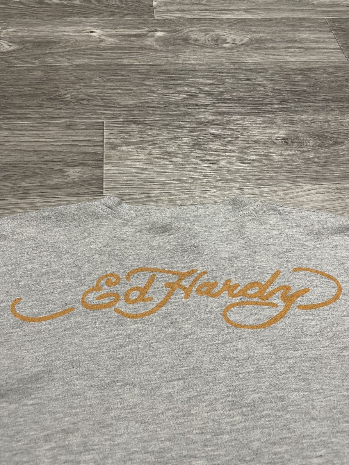 Ed Hardy Vintage Ed Hardy Big Logo Rhinestones T-Shirt Size US L / EU 52-54 / 3 - 16 Thumbnail