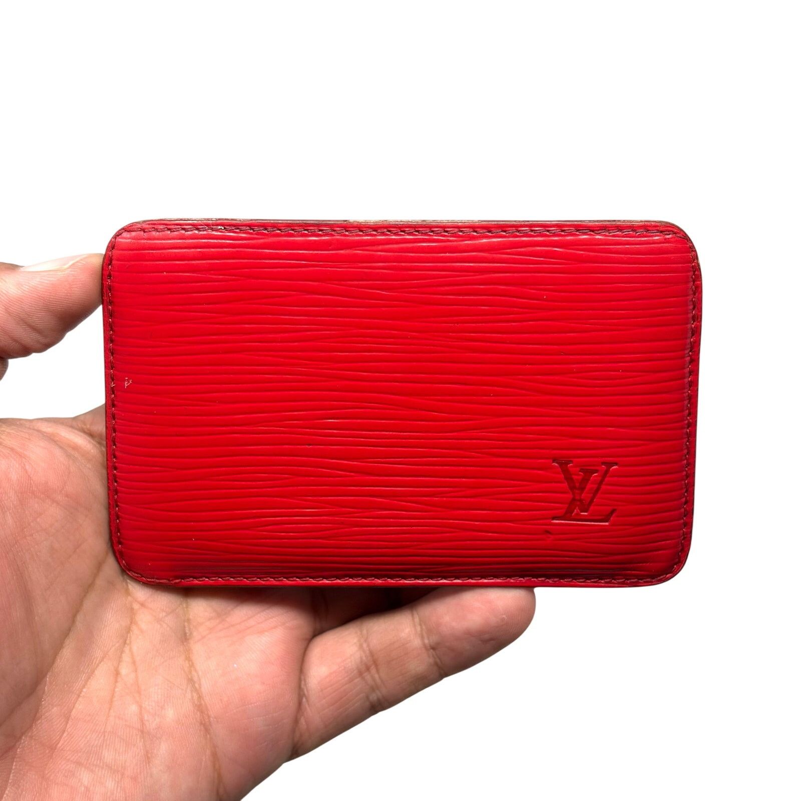 Louis Vuitton Louis Vuitton Red Cardholder Wallet Size ONE SIZE - 4 Thumbnail