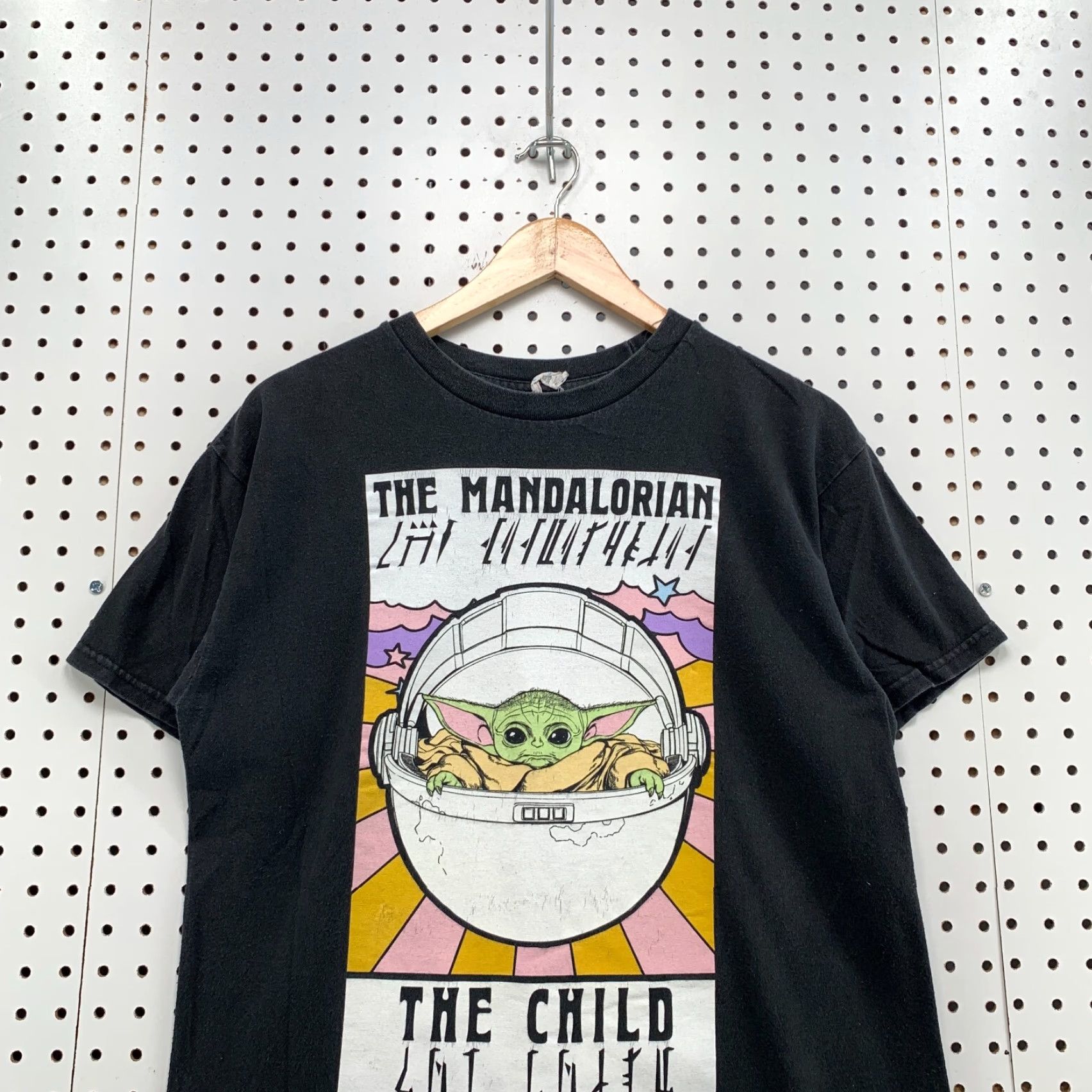 Vintage The Mandalorian Child Shirt Black Adult Small Short Sleeve Movie TEE 20x25 Size US S / EU 44-46 / 1 - 5 Thumbnail
