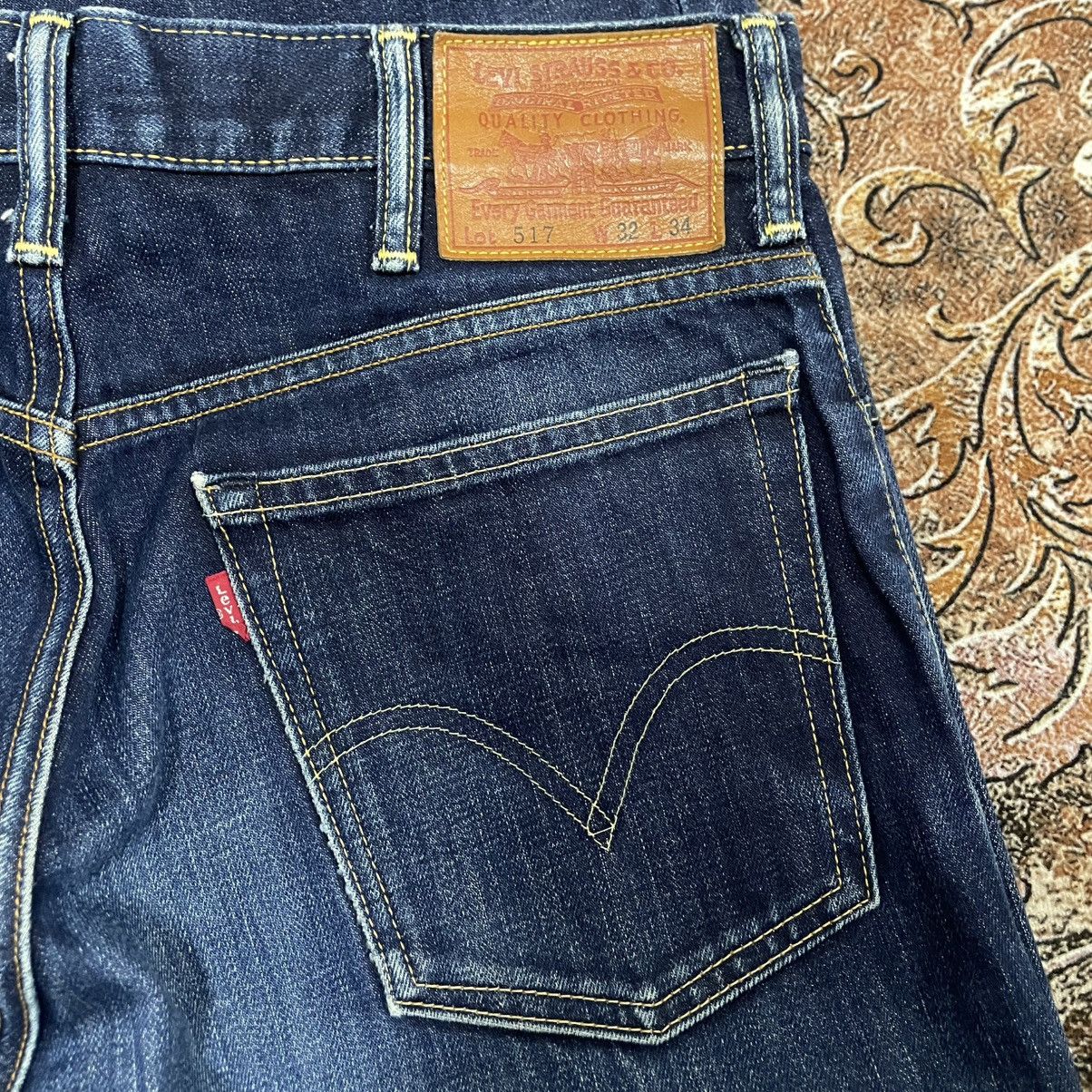 Levi's Vintage Clothing 🔥Vintage Levis 517 Stoned Washed Distress Denim Jeans Size US 33 - 12 Thumbnail