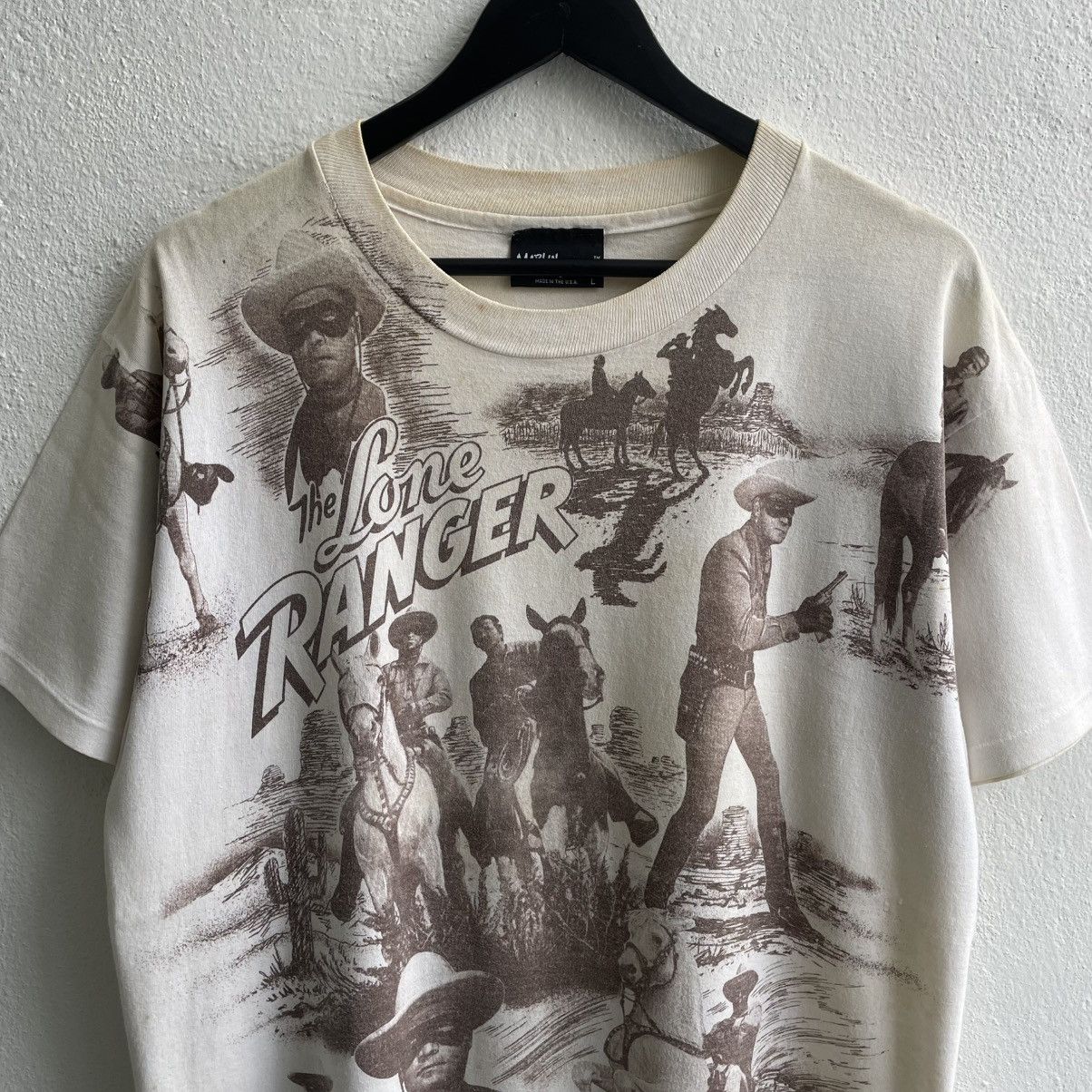 Vintage Vintage 90's Lone Ranger Movie Shirts Size US M / EU 48-50 / 2 - 3 Thumbnail