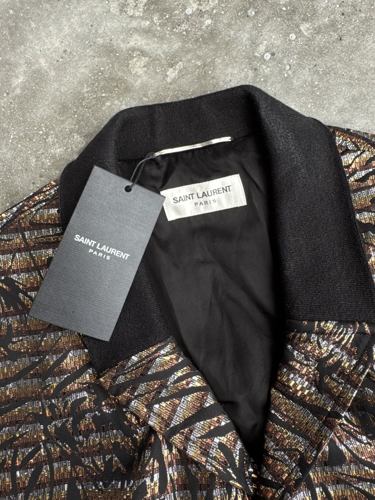 Saint Laurent Paris Saint Laurent Paris Hedi Slimane Teddy Gold Jacket Size US M / EU 48-50 / 2 - 2 Thumbnail