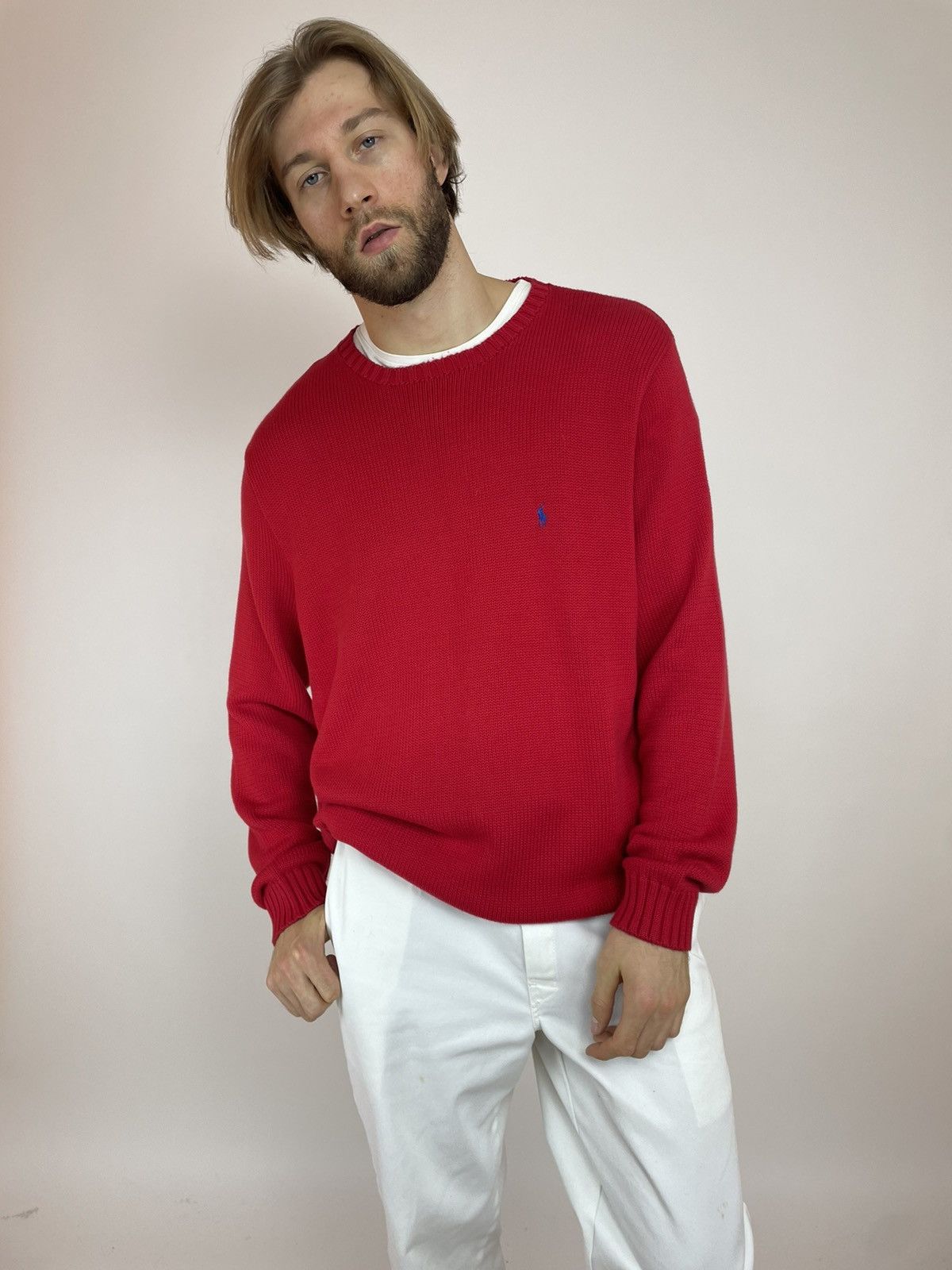 Polo offers Ralph Lauren vintage sweater red size XL