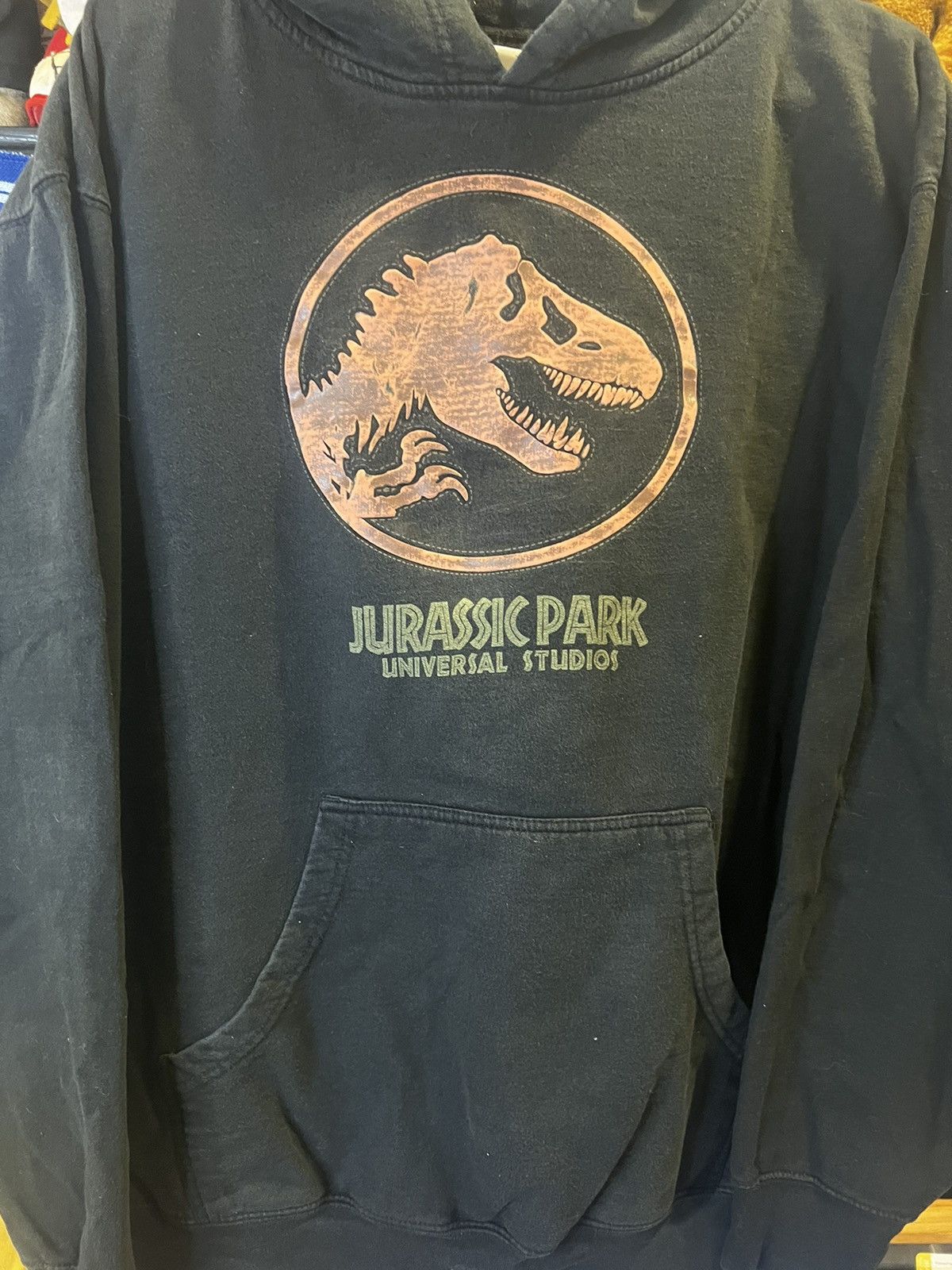 Universal Studios × Vintage VTG Universal Studios Jurassic Park Dinosaur Hoodie Size US L / EU 52-54 / 3 - 4 Thumbnail