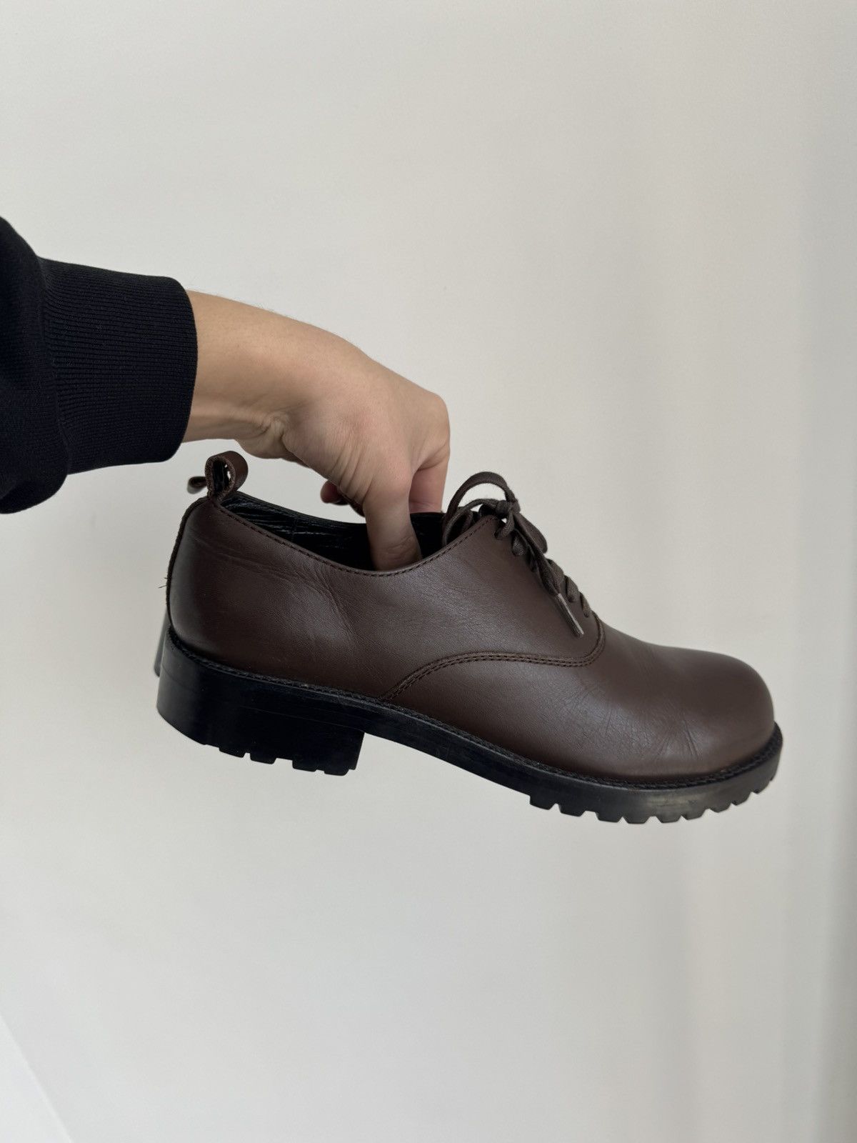 Comme des Garcons COMME des GARCONS HOMME PLUS LEATHER OXFORD LACE UP SHOES Size US 7 / EU 40 - 1 Thumbnail