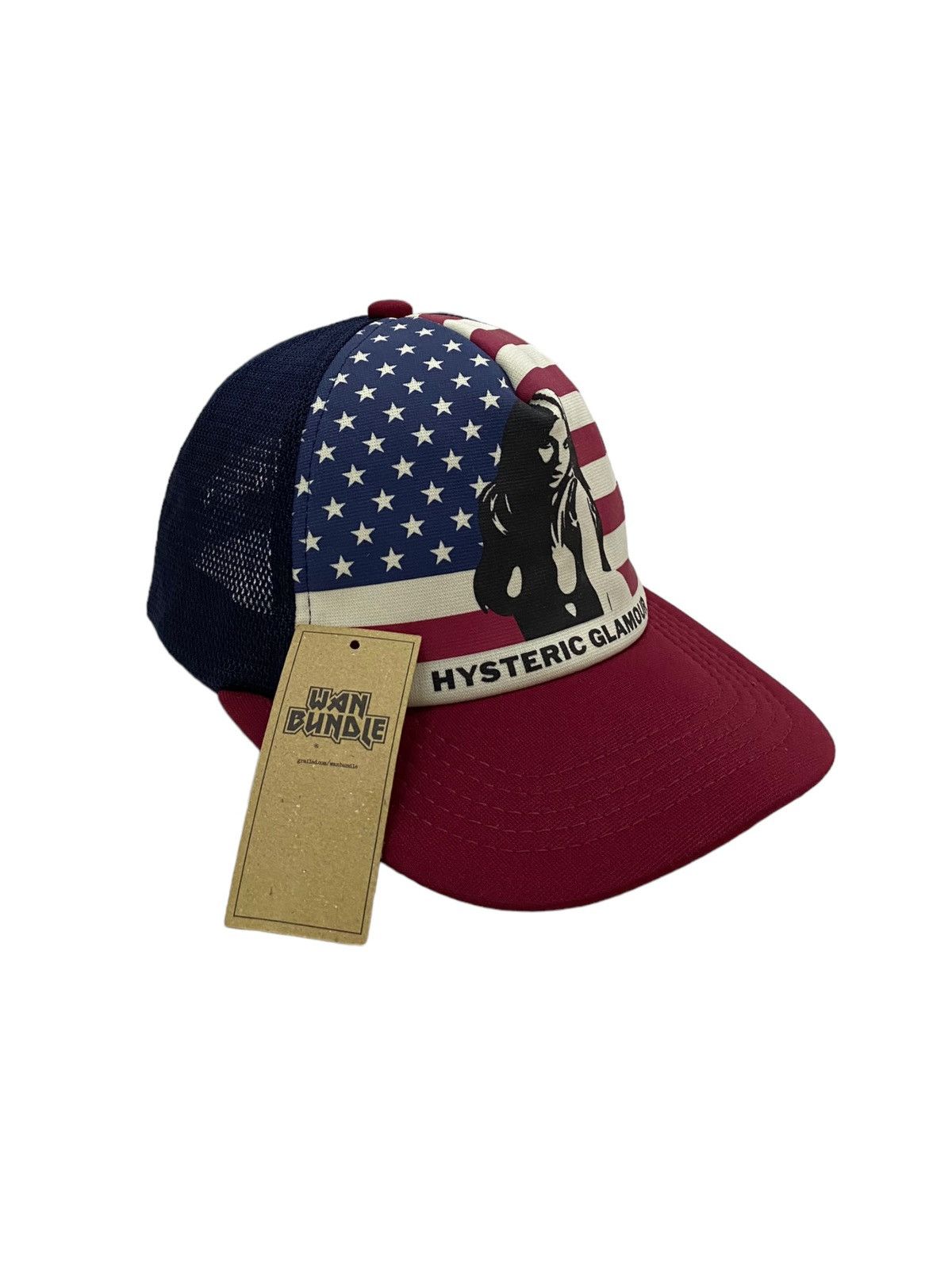 Hysteric Glamour Hysteric Glamour USA Flag Naked Woman Trucker Cap Size ONE SIZE - 1 Thumbnail