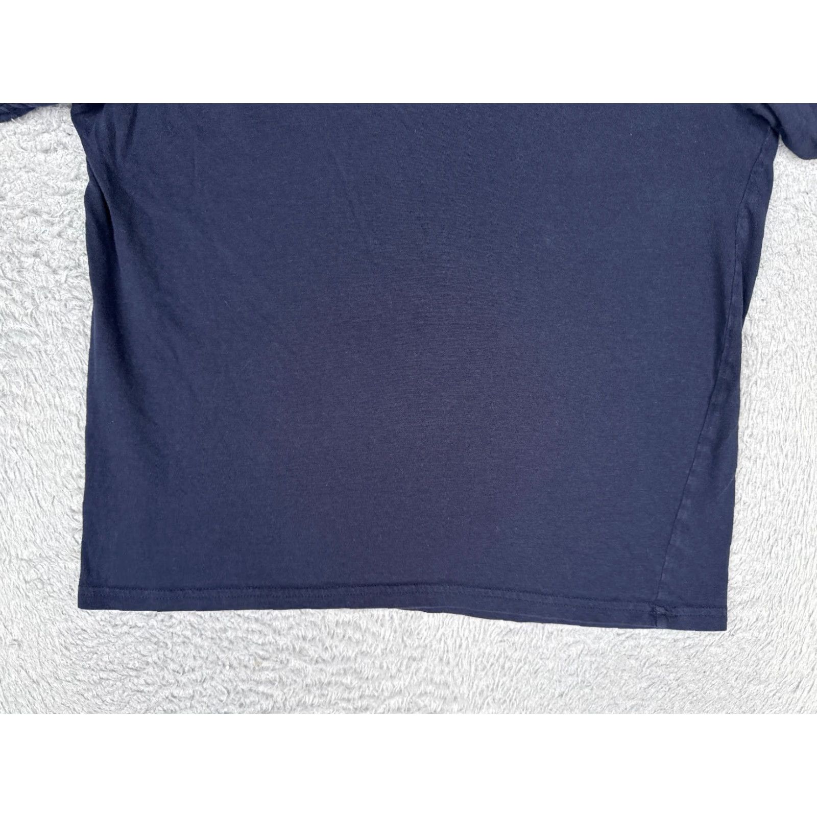 Tommy Hilfiger Tommy Hilfiger Shirt Women L Blue V-Neck Short Sleeve 100% Cotton Size L / US 10 / IT 46 - 5 Thumbnail