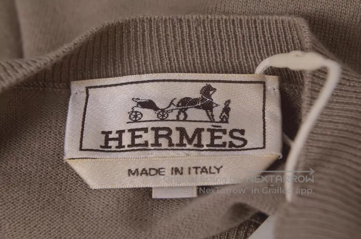 Hermes Brown Long Sleeve Knit Sweater. Size US S / EU 44-46 / 1 - 7 Thumbnail