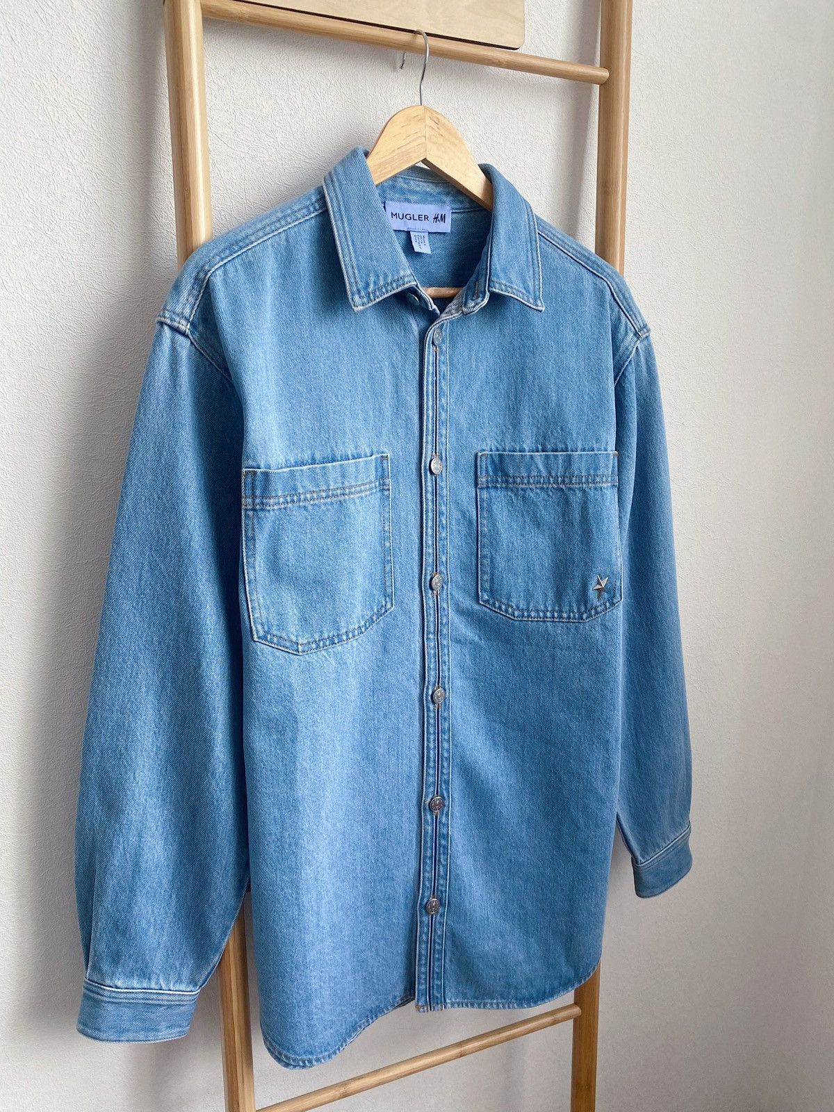 Mugler Mugler x H&M Light Denim Shirt Size M Size US M / EU 48-50 / 2 - 3 Thumbnail