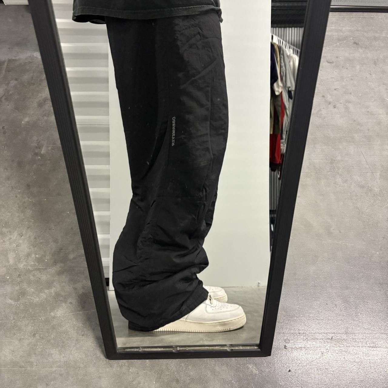 Vintage Crazy Vintage Y2K/2000s Baggy Black Obermeyer Nylon Ski Pants! Size US 36 / EU 52 - 1 Thumbnail
