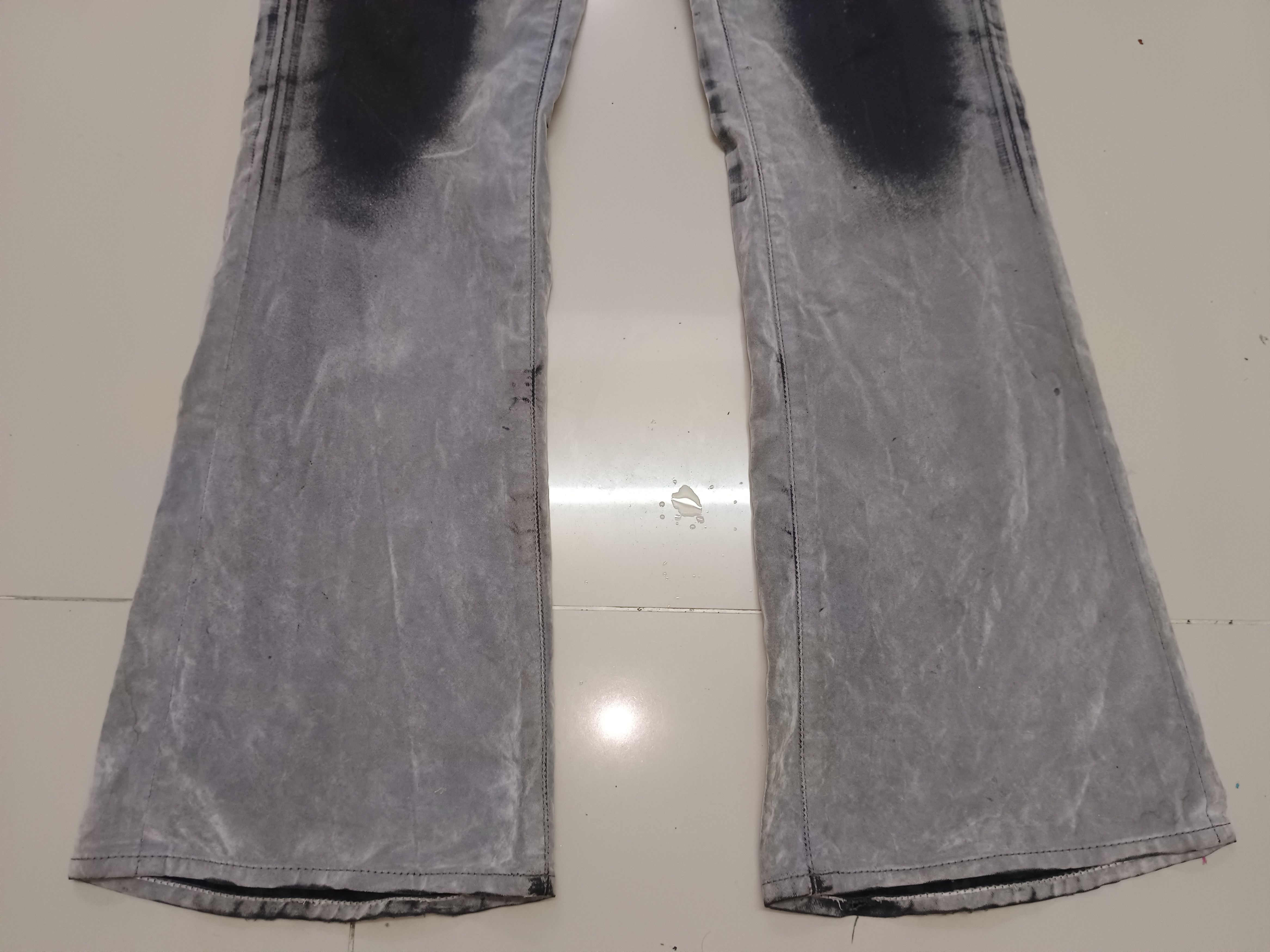 If Six Was Nine × Le Grande Bleu (L.G.B.) Japanese Flare Punk Gothic Vanquish Pants Jeans Size US 32 / EU 48 - 3 Thumbnail