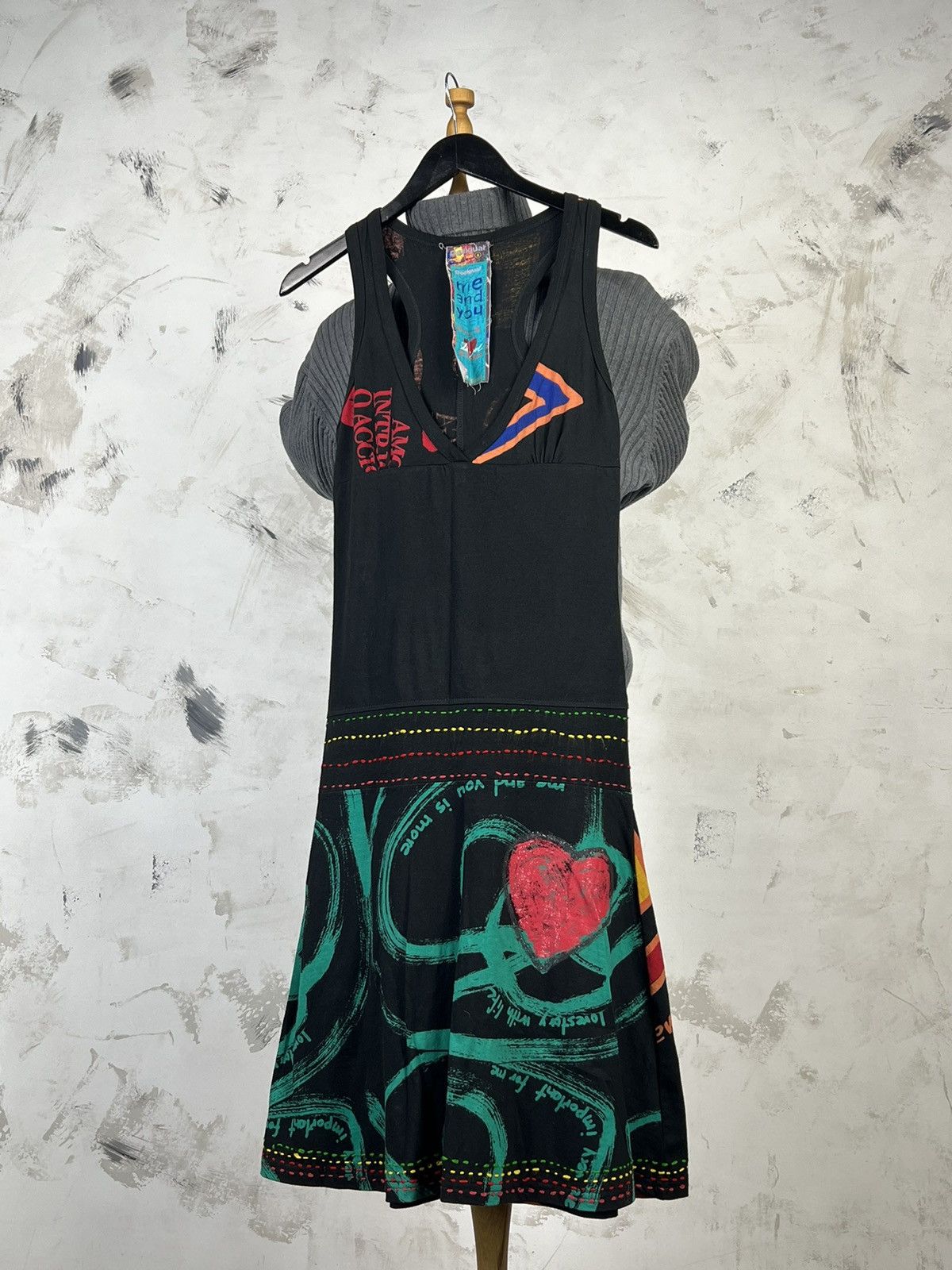Desigual Vintage Desigual Graphic Print Dress Size S - M Size S / US 4 / IT 40 - 1 Thumbnail