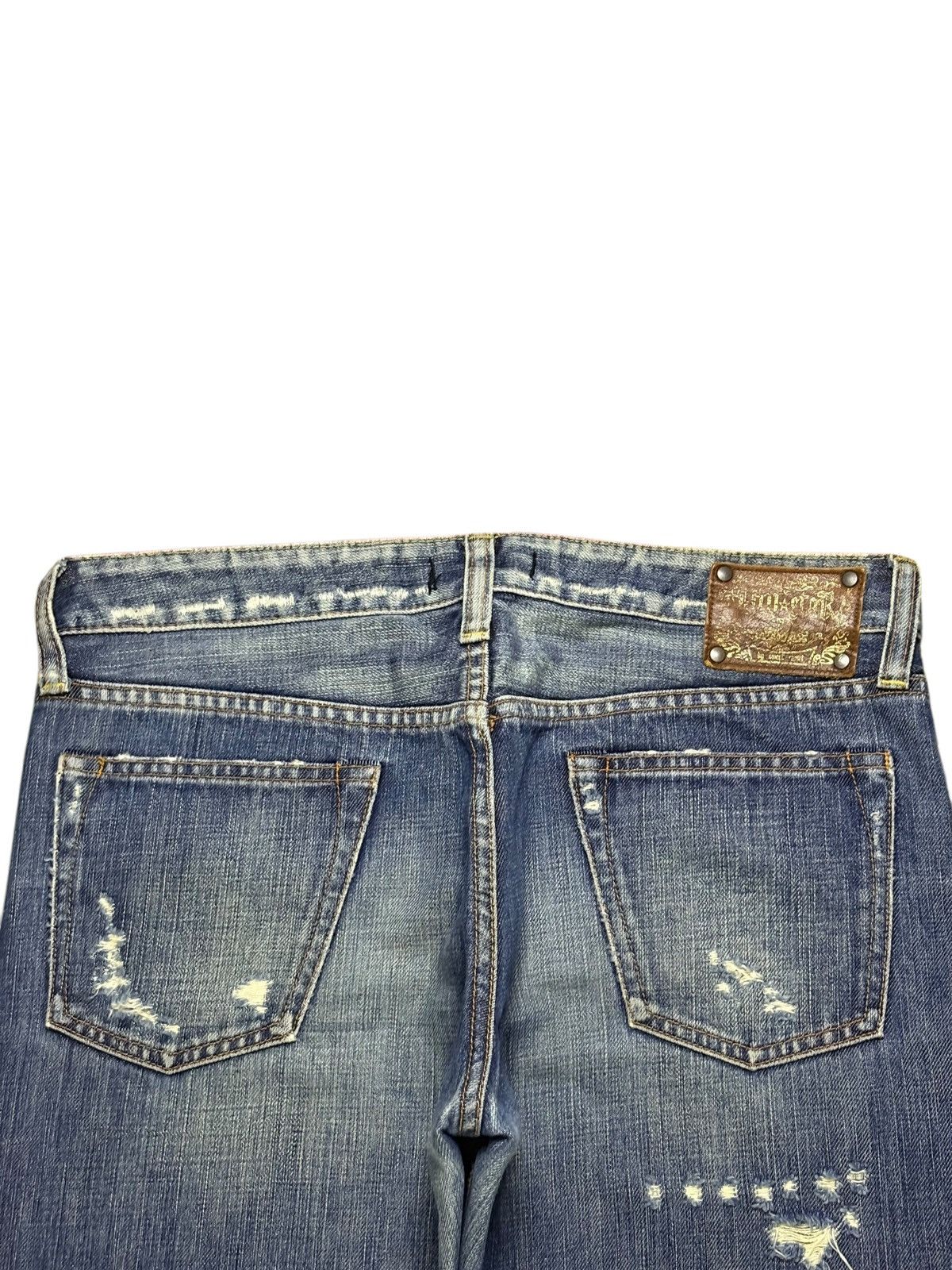 Japanese Brand Vintage Japanese Brand Faded Wash Distressed Ripped Jeans Size US 32 / EU 48 - 8 Thumbnail
