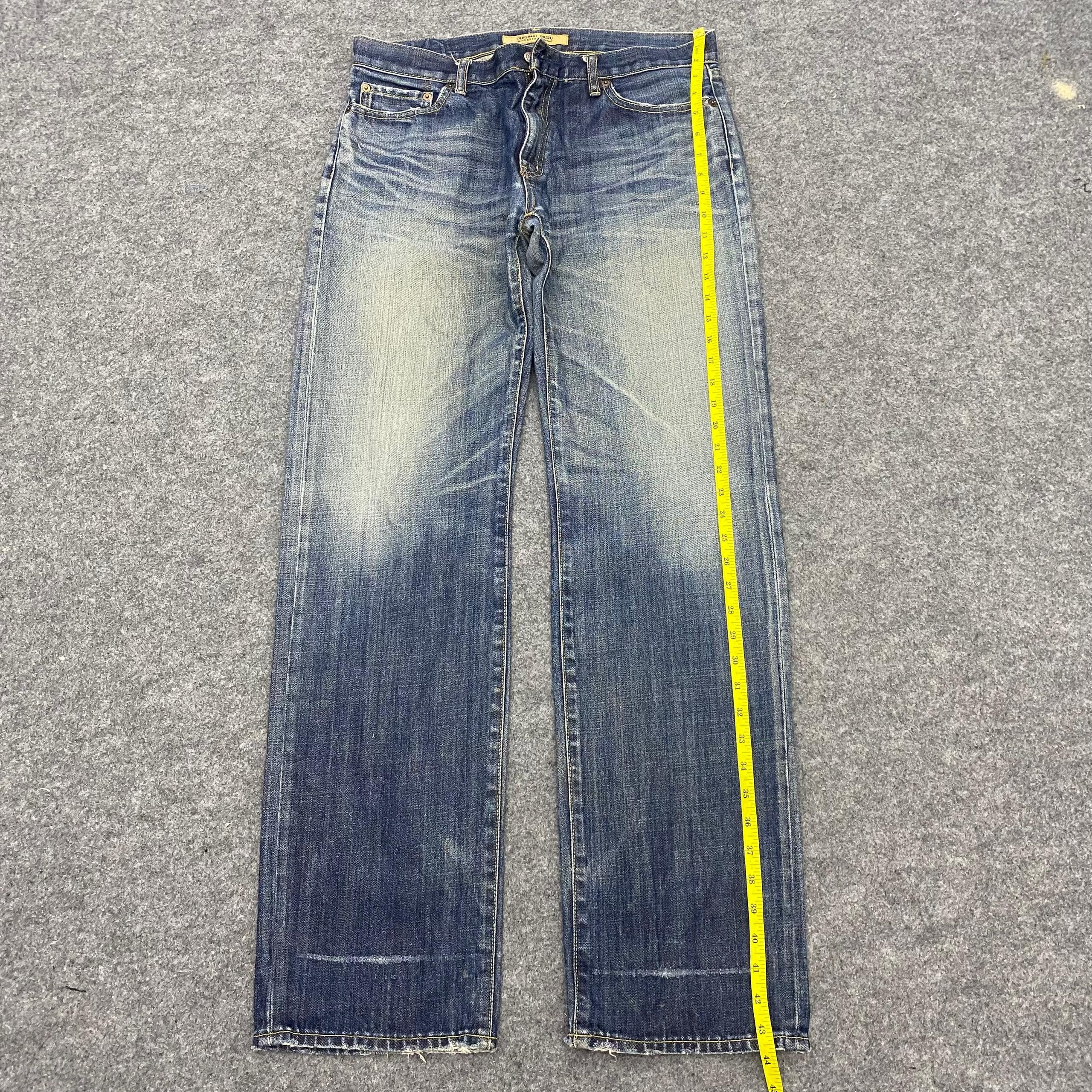Japanese Brand 💥Best Offer💥Vintage Uniqlo Original Basic Denim Size US 34 / EU 50 - 2 Thumbnail
