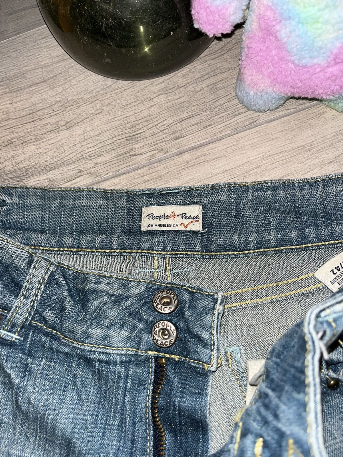 Other People 4 Peace Studded Boho Jeans Size 28" / US 6 / IT 42 - 2 Thumbnail