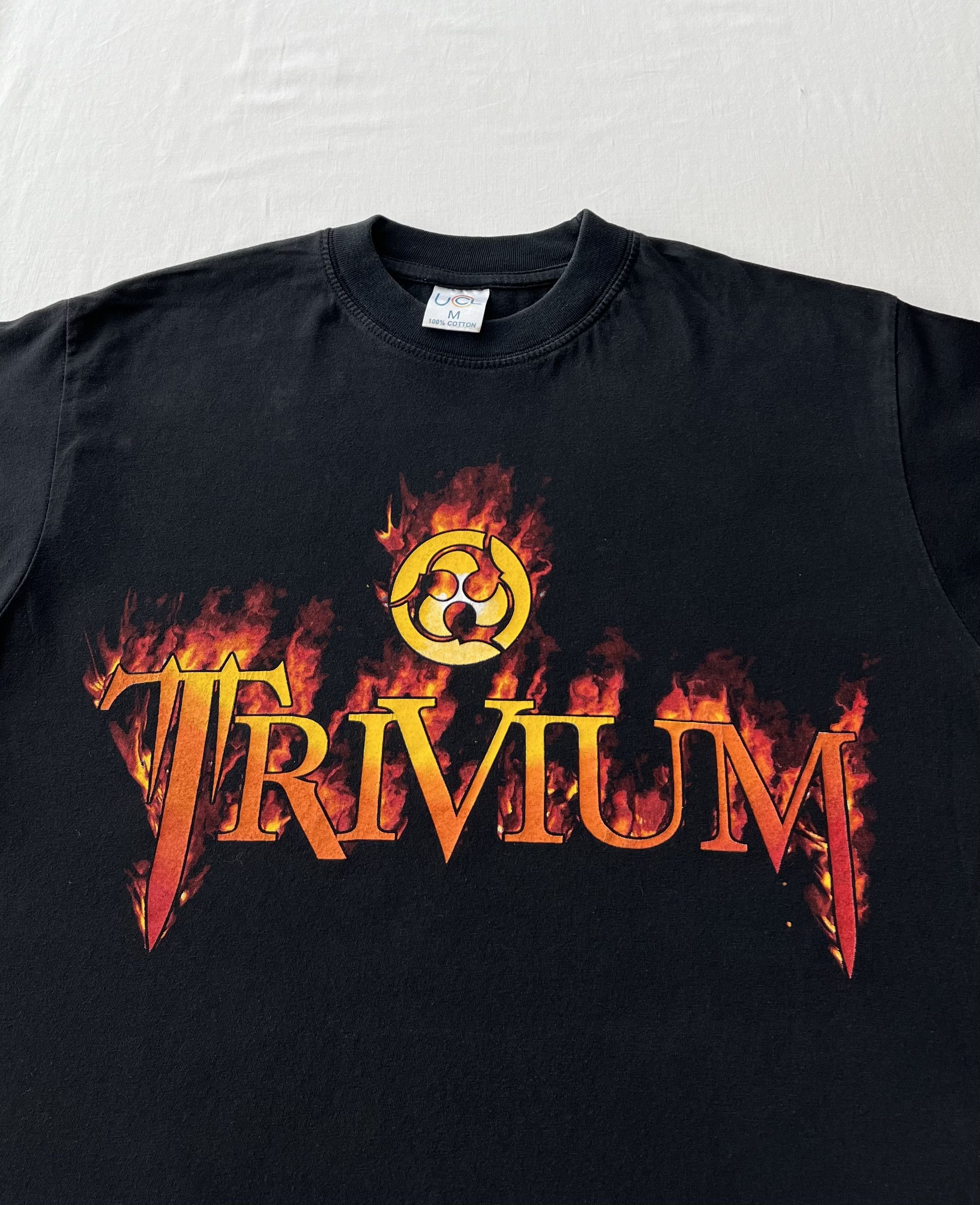 Band Tees Vintage 2000s Trivium Flame Fire Black T-shirt Size US M / EU 48-50 / 2 - 4 Thumbnail