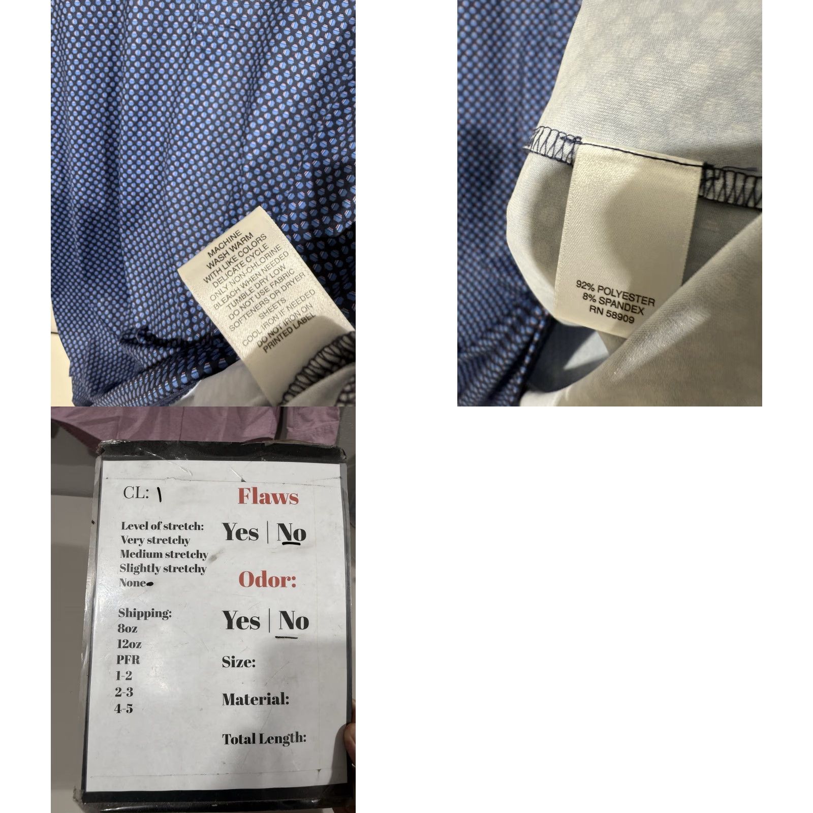 Roundtree & Yorke Roundtree & Yorke Performance Men’s Blue Golf Shirt All Over Print Polo L Size US L / EU 52-54 / 3 - 8 Thumbnail