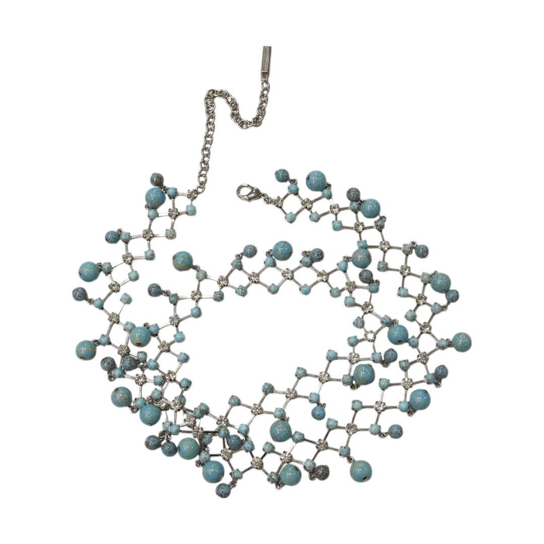 Dolce & Gabbana DOLCE & GABBANA Turquoise & Cubic Detail Necklace Size ONE SIZE - 1 Thumbnail